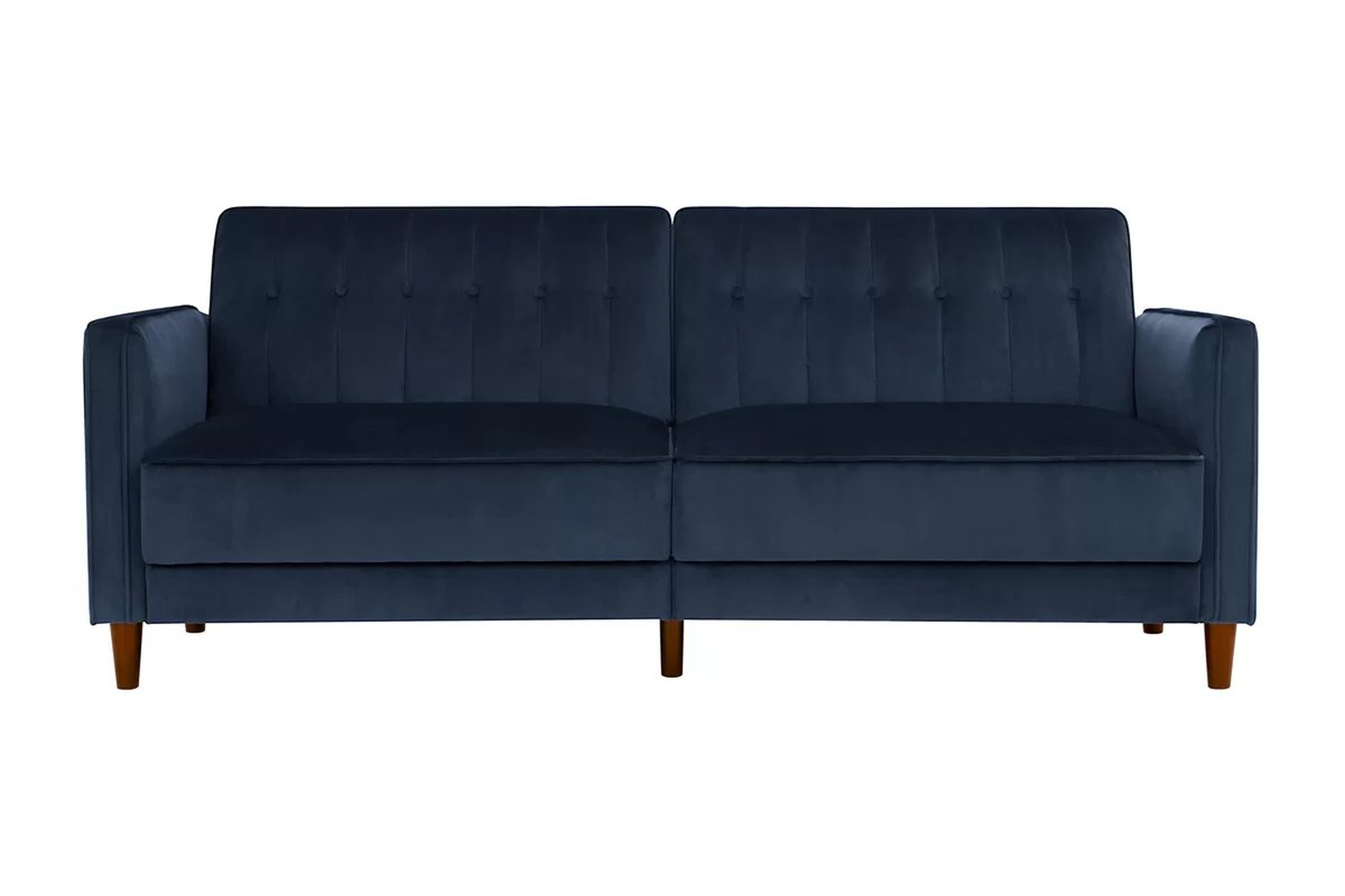 Nia Pin Tufted Convertible Sofa  Blue - Wayfair