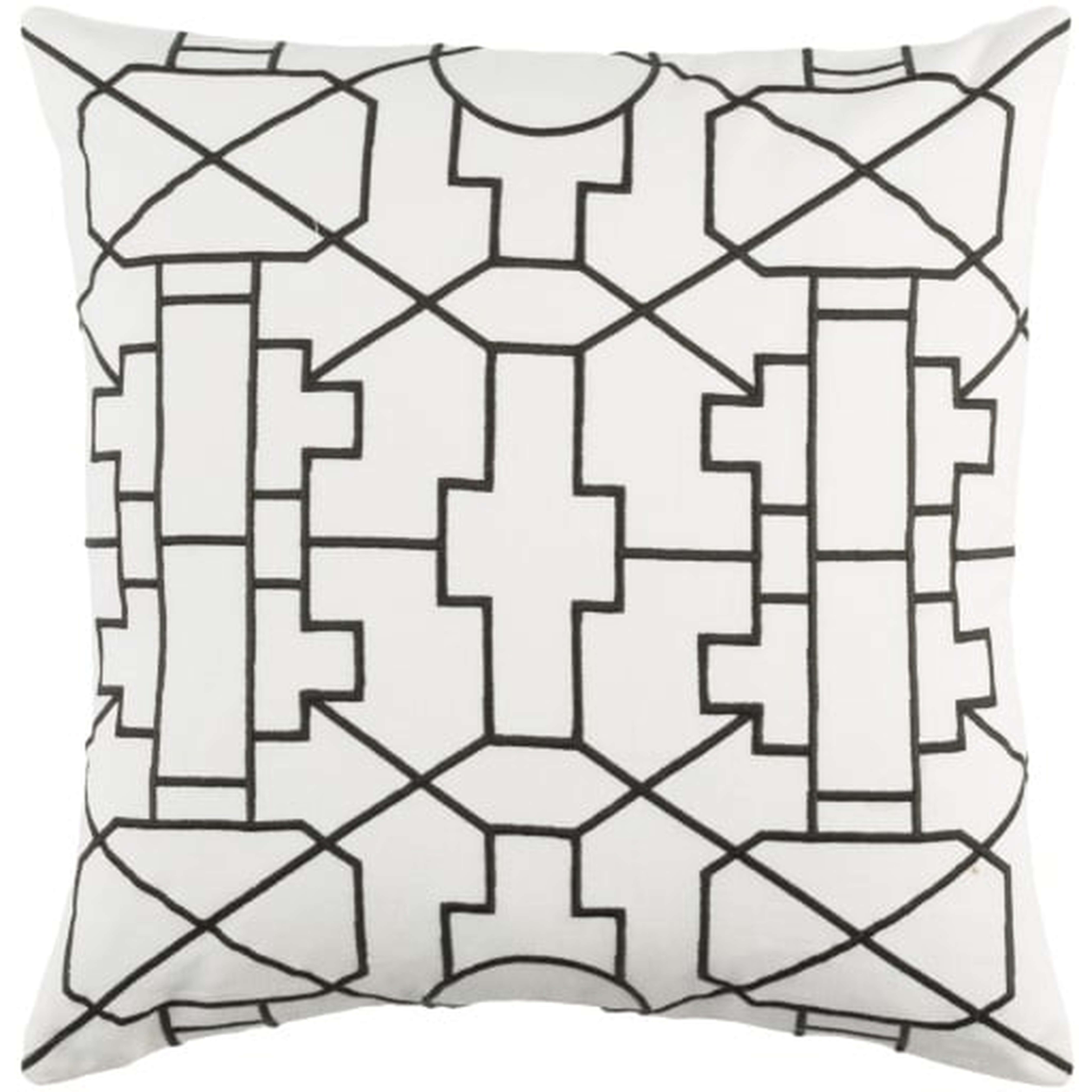Kingdom Throw Pillow, 18" x 18", pillow cover only - Surya