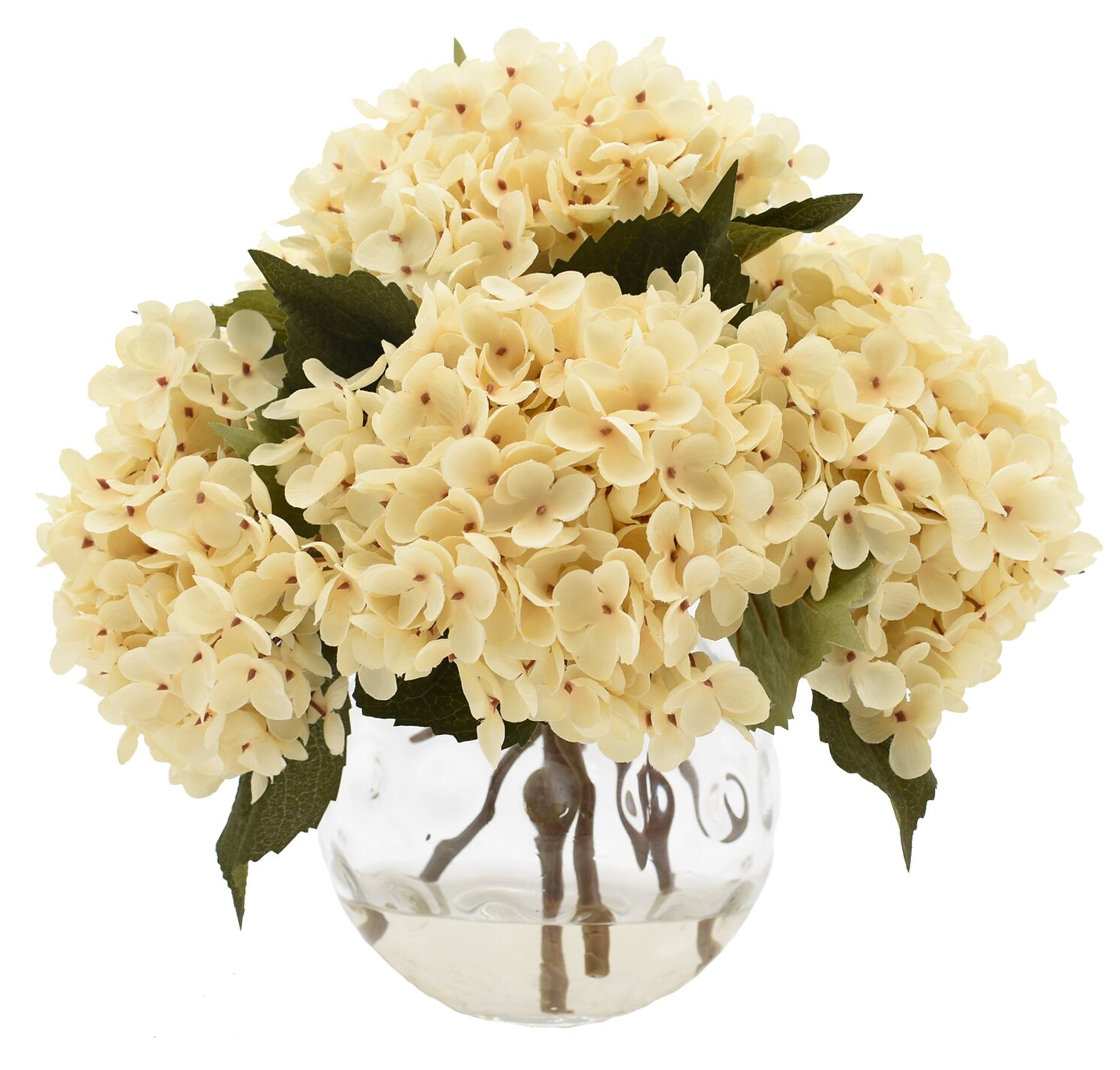 Hydrangea Floral Arrangement in Vase - Wayfair