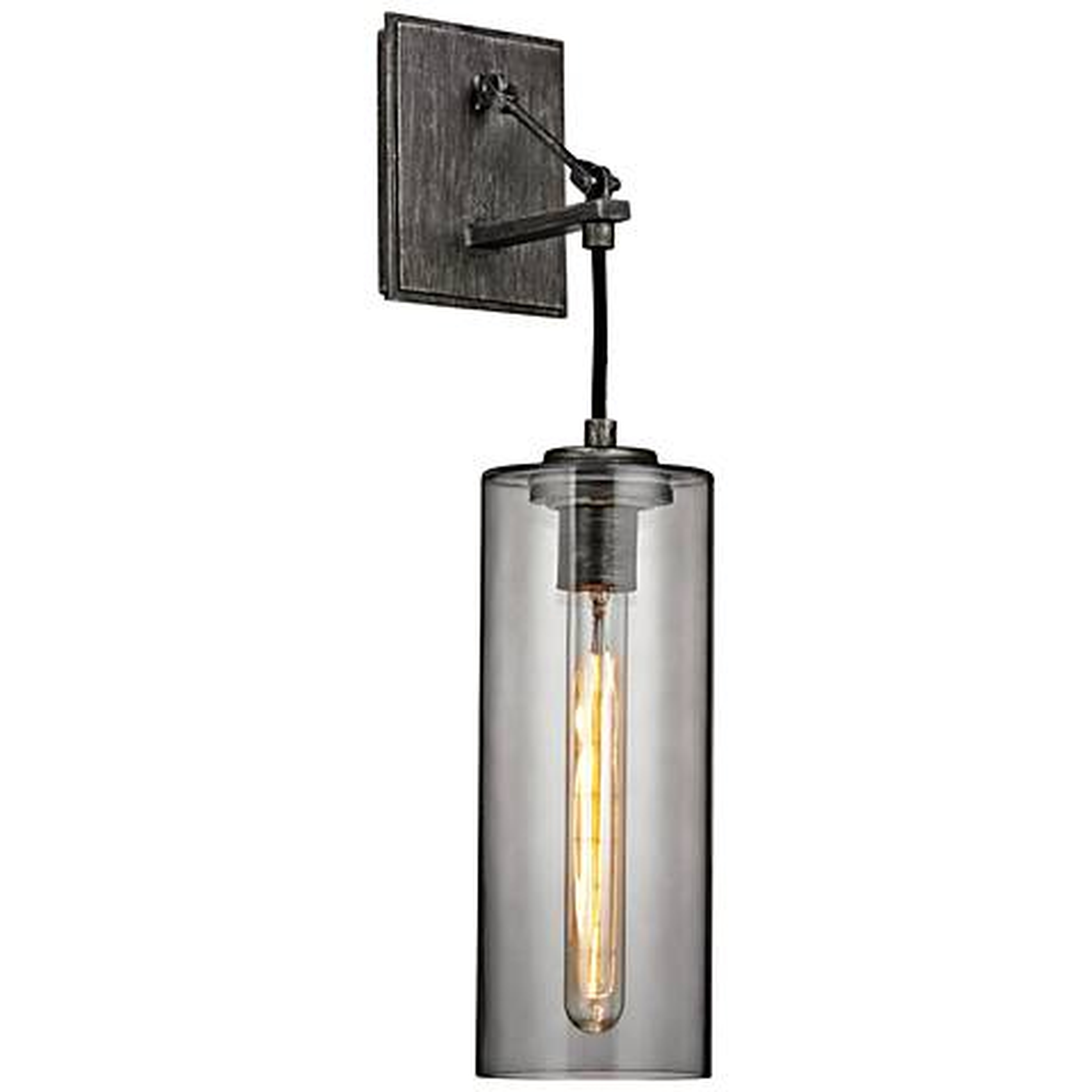 Union Square 20 3/4" High Graphite Wall Sconce - Lamps Plus
