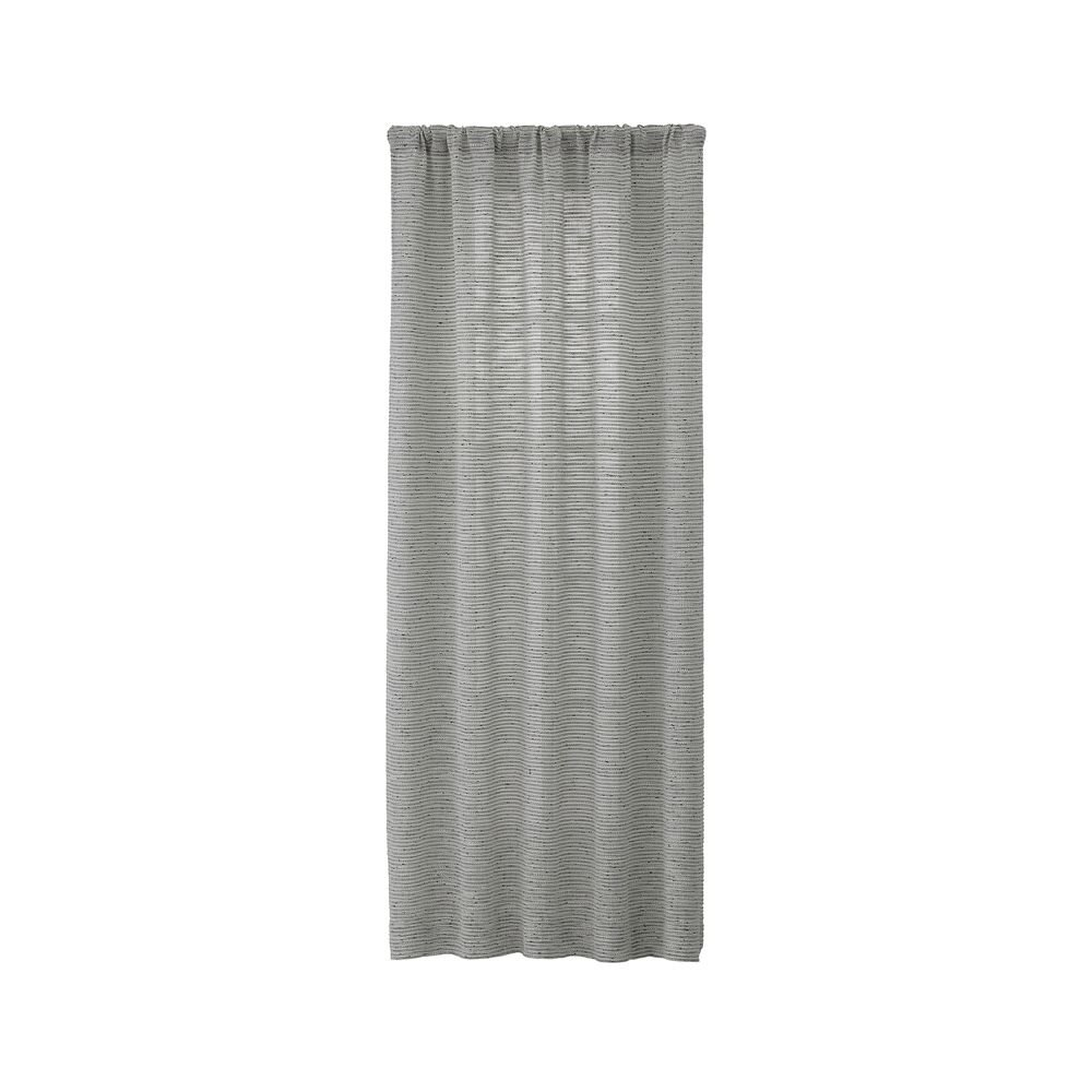 Vesta Textured Curtain Panel 50x84 - Crate and Barrel