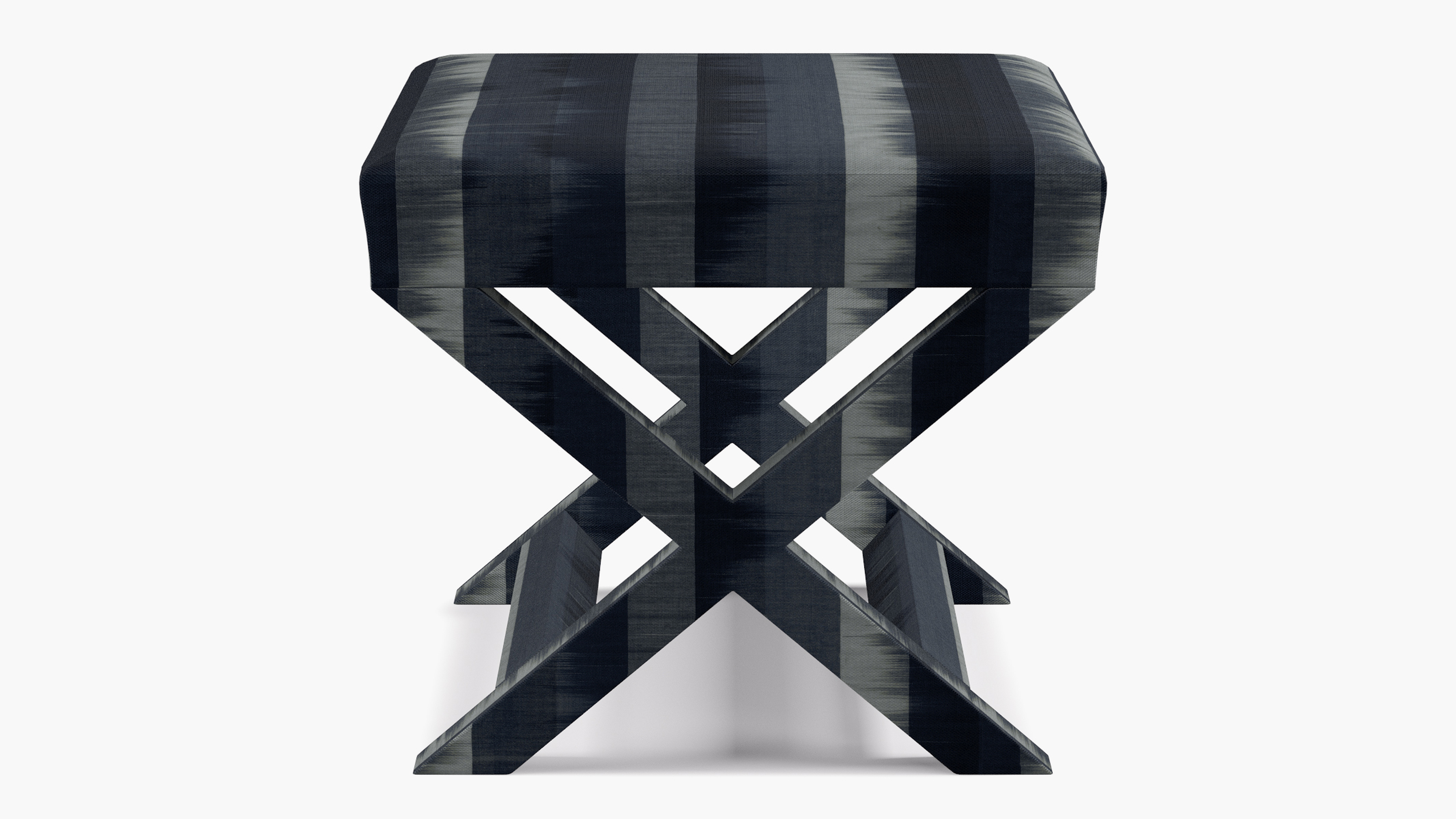 X bench | Indigo Ikat stripe - The Inside