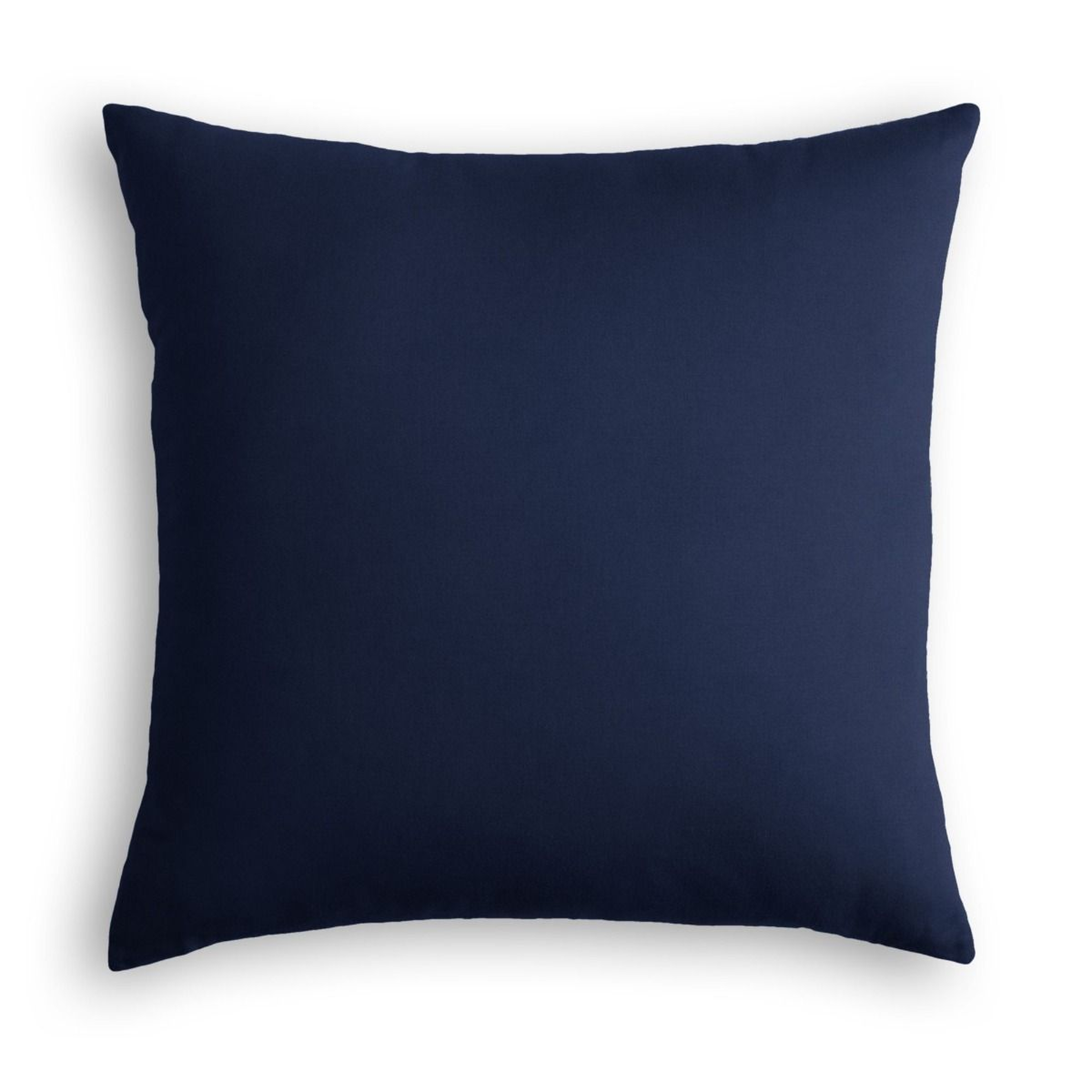 Classic Velvet Pillow, Navy, 18" x 18" - Havenly Essentials