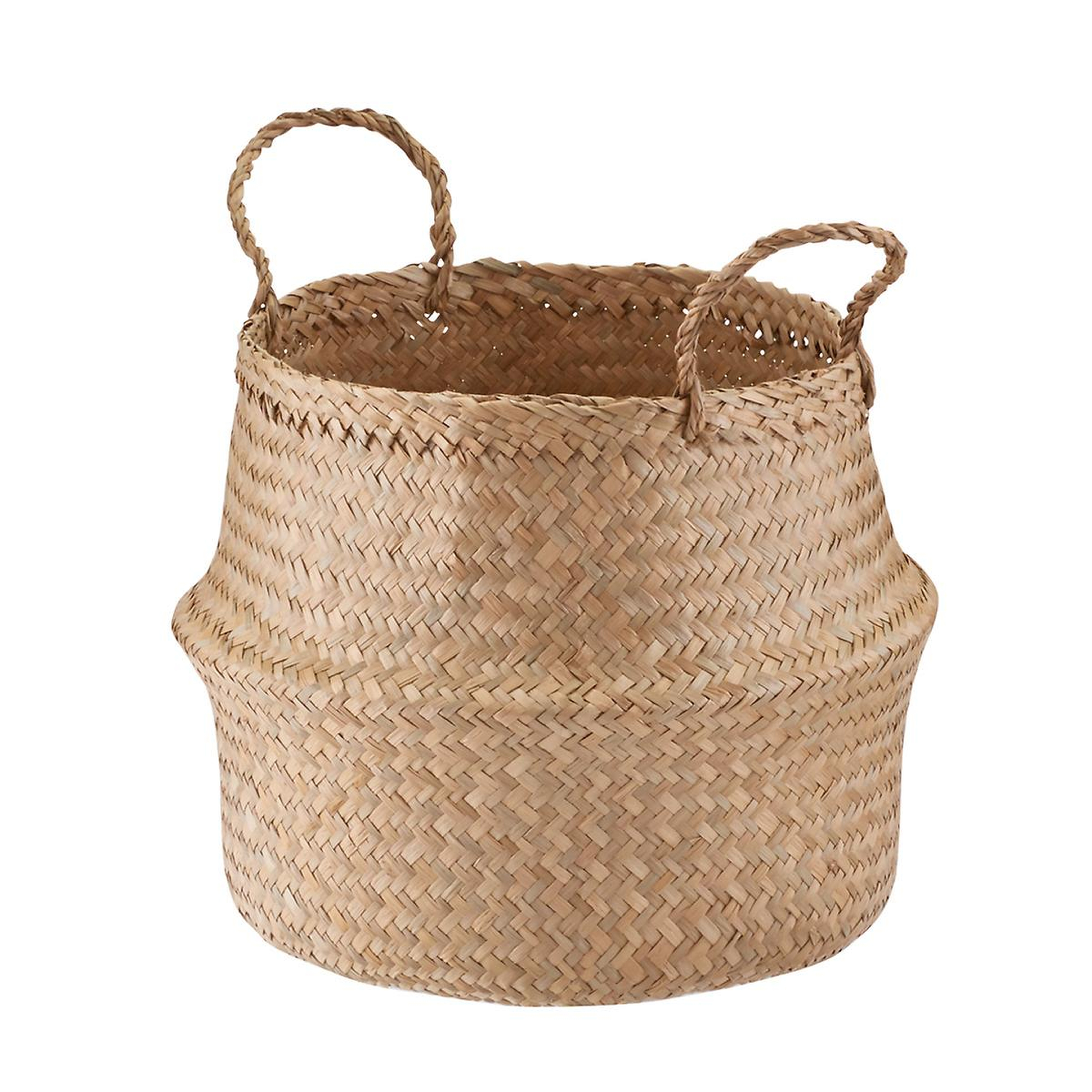 Small Seagrass Belly Basket - containerstore.com