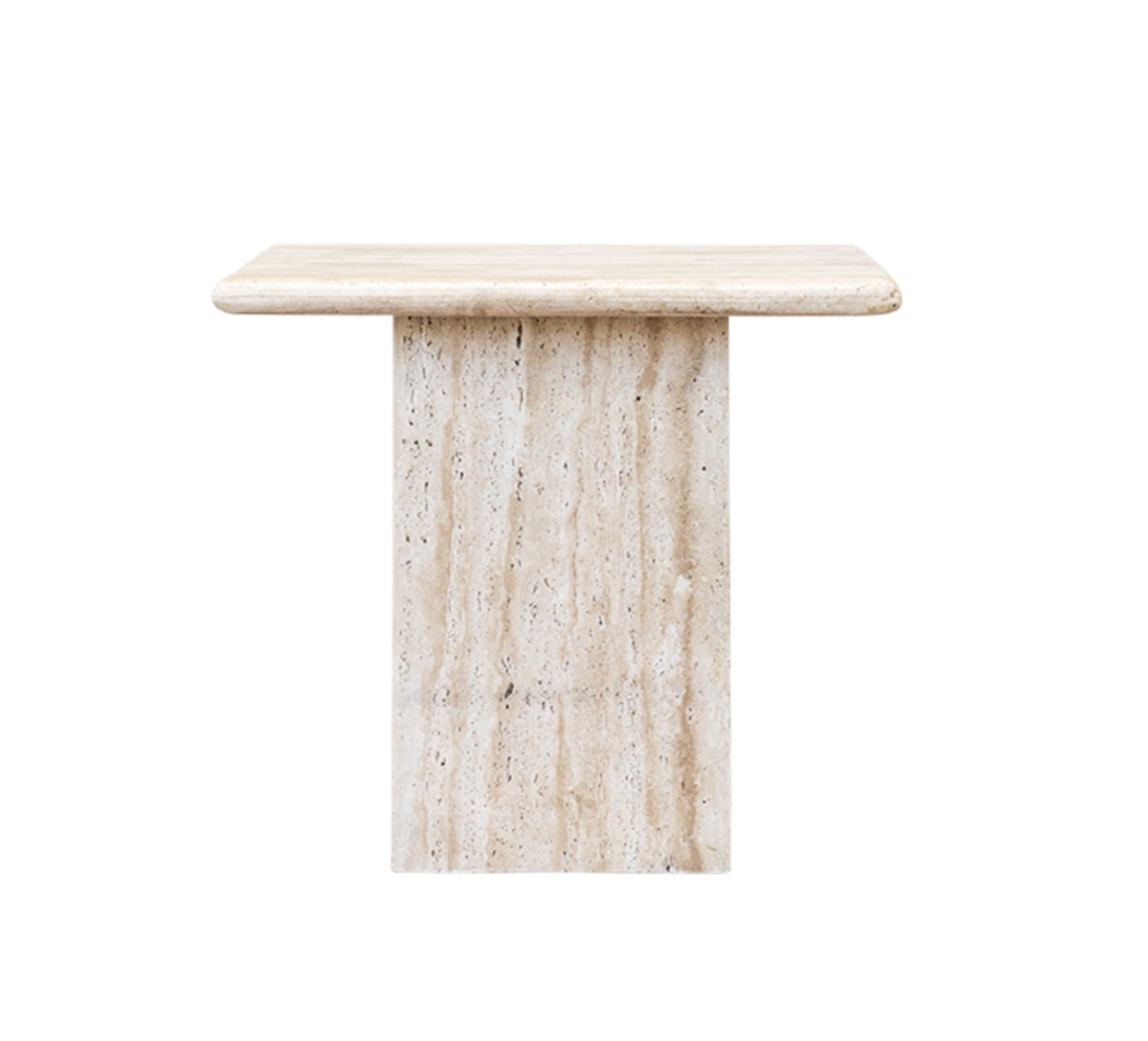 Travertine Side Table - McGee & Co.