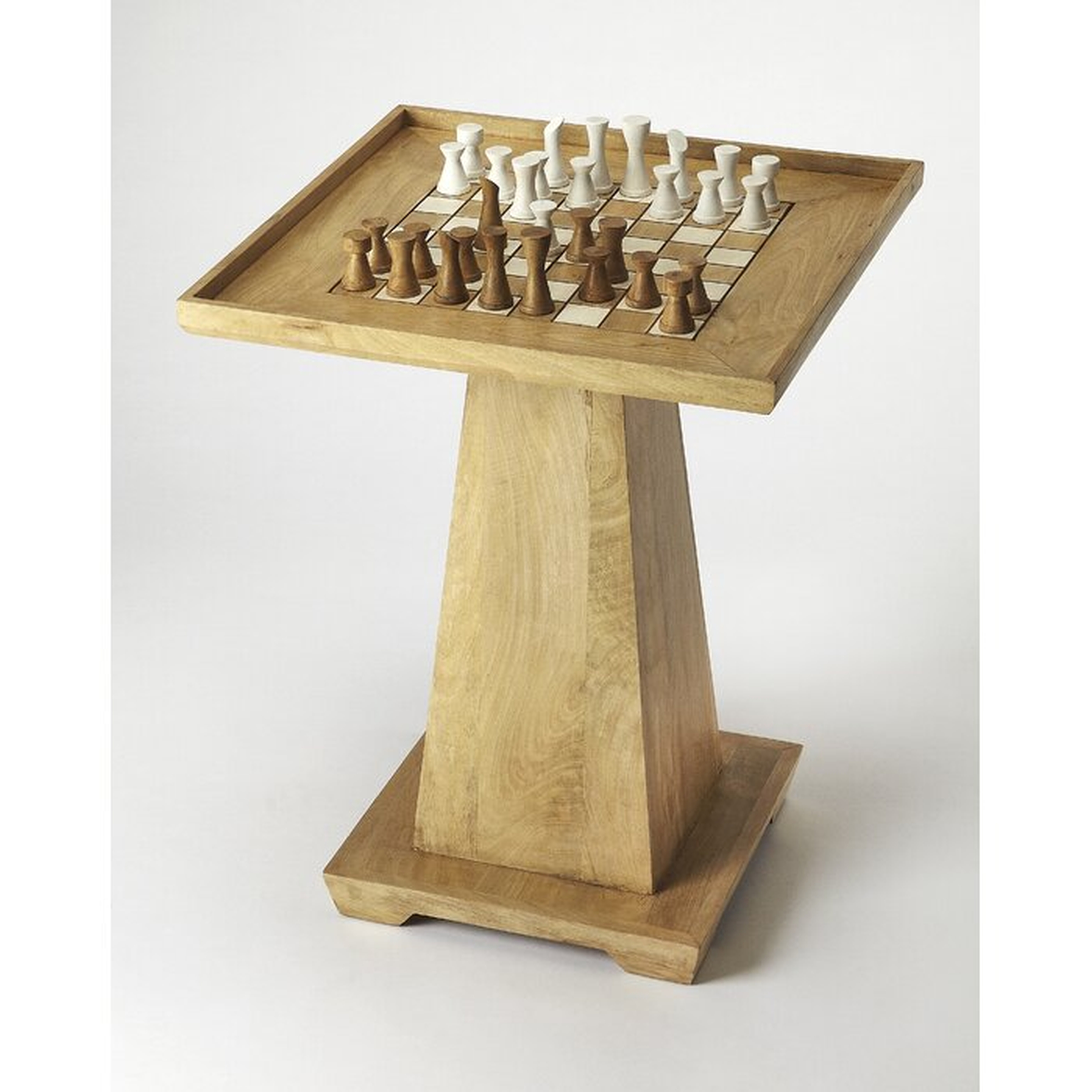 Natural 22" Schauer Chess Table - Wayfair