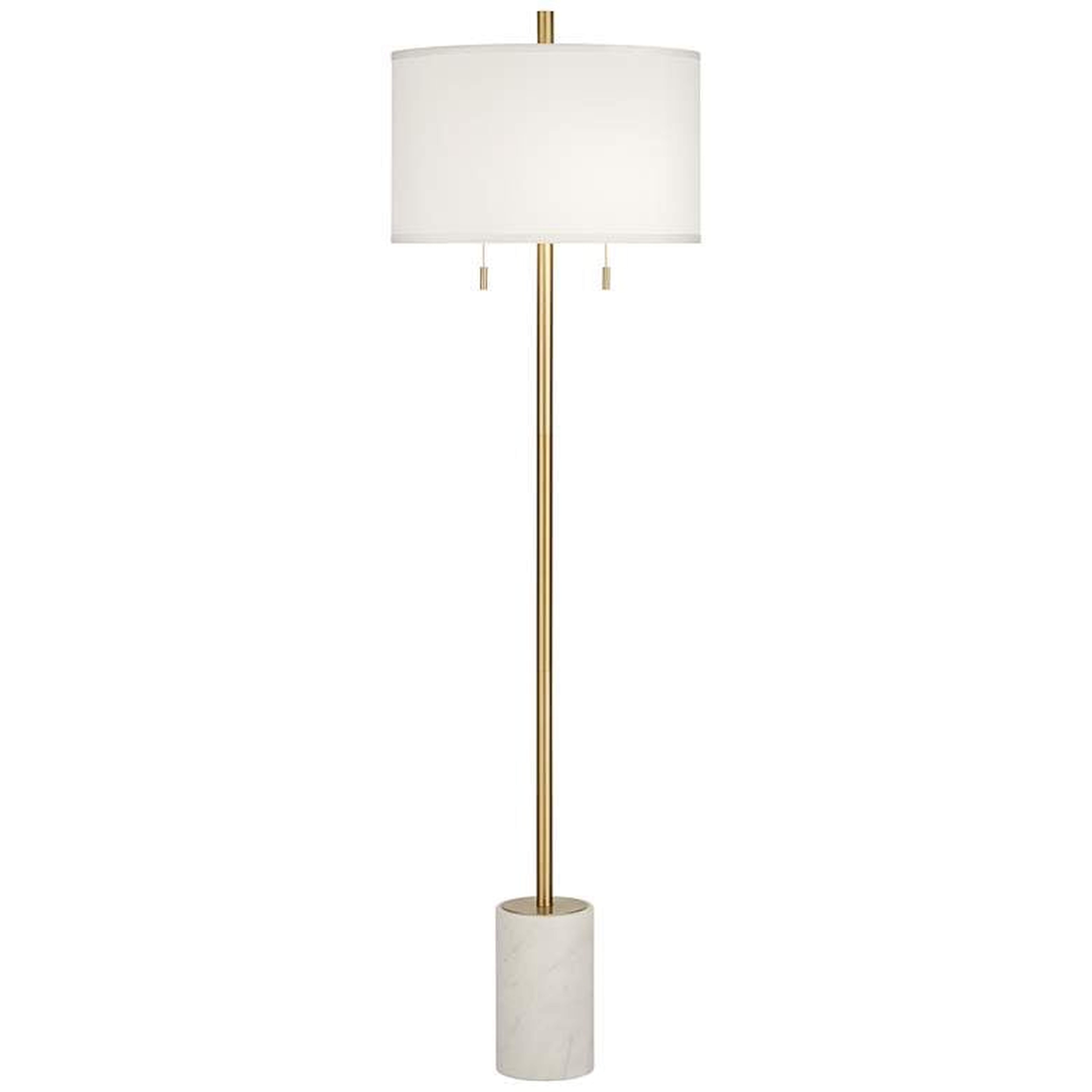 Milan Modern Floor Lamp with Marble Base - Lamps Plus