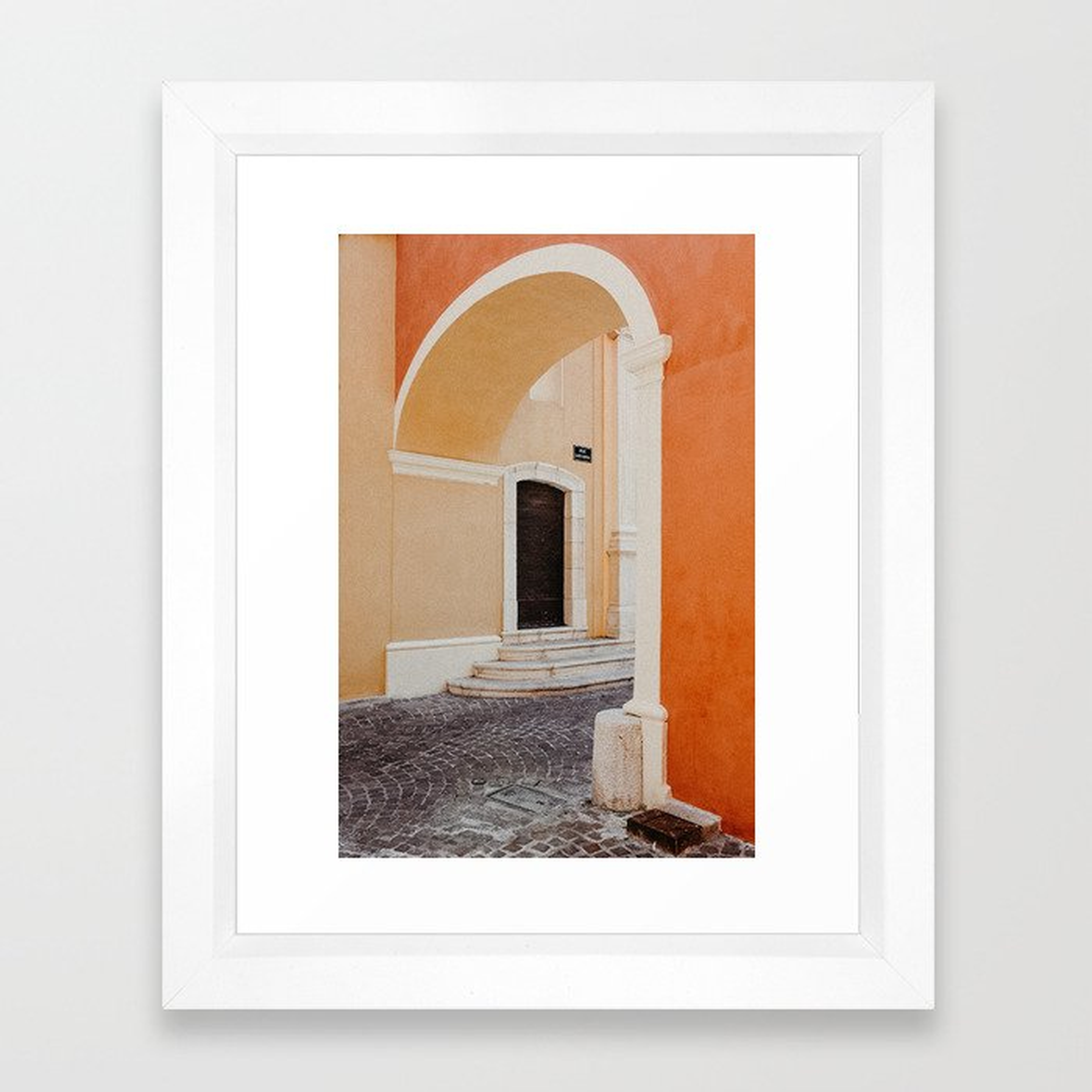 Colors of the South of France - Côte d'Azur photo print | Pastel travel photography art print Framed Art Print - Society6