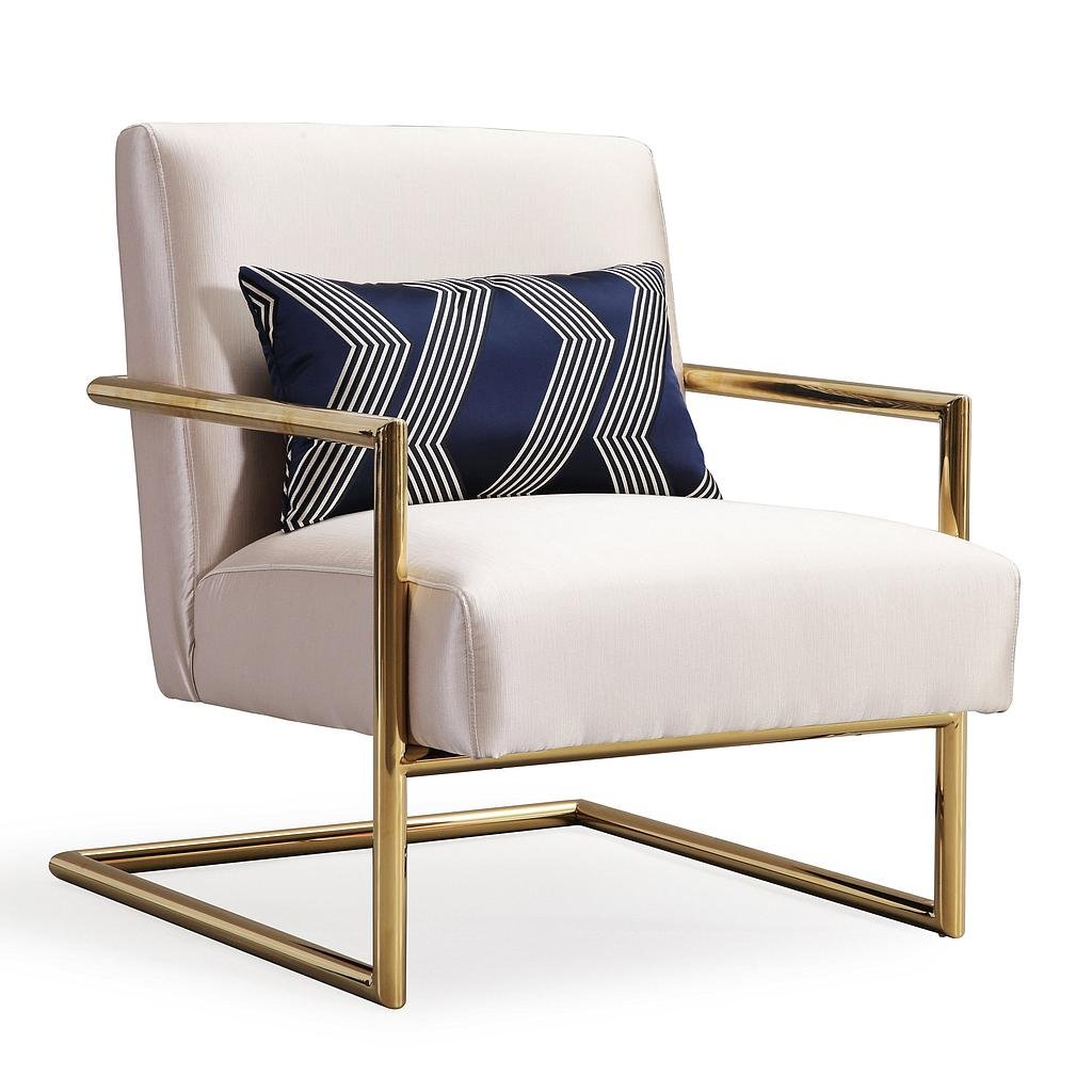 DISCONTINUED Madalyn Chair, Beige Linen - Studio Marcette