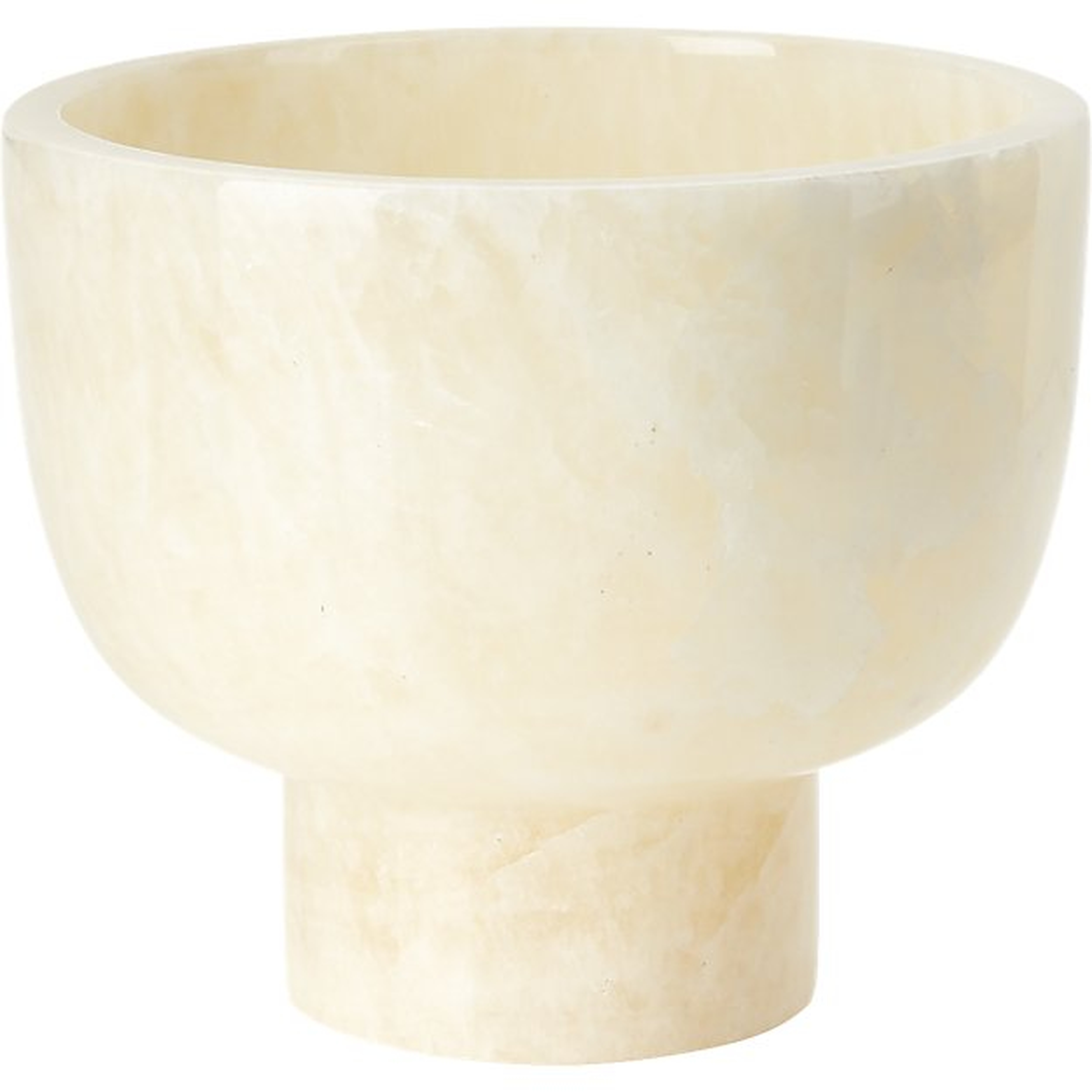 marble onyx tea light candle holder - CB2