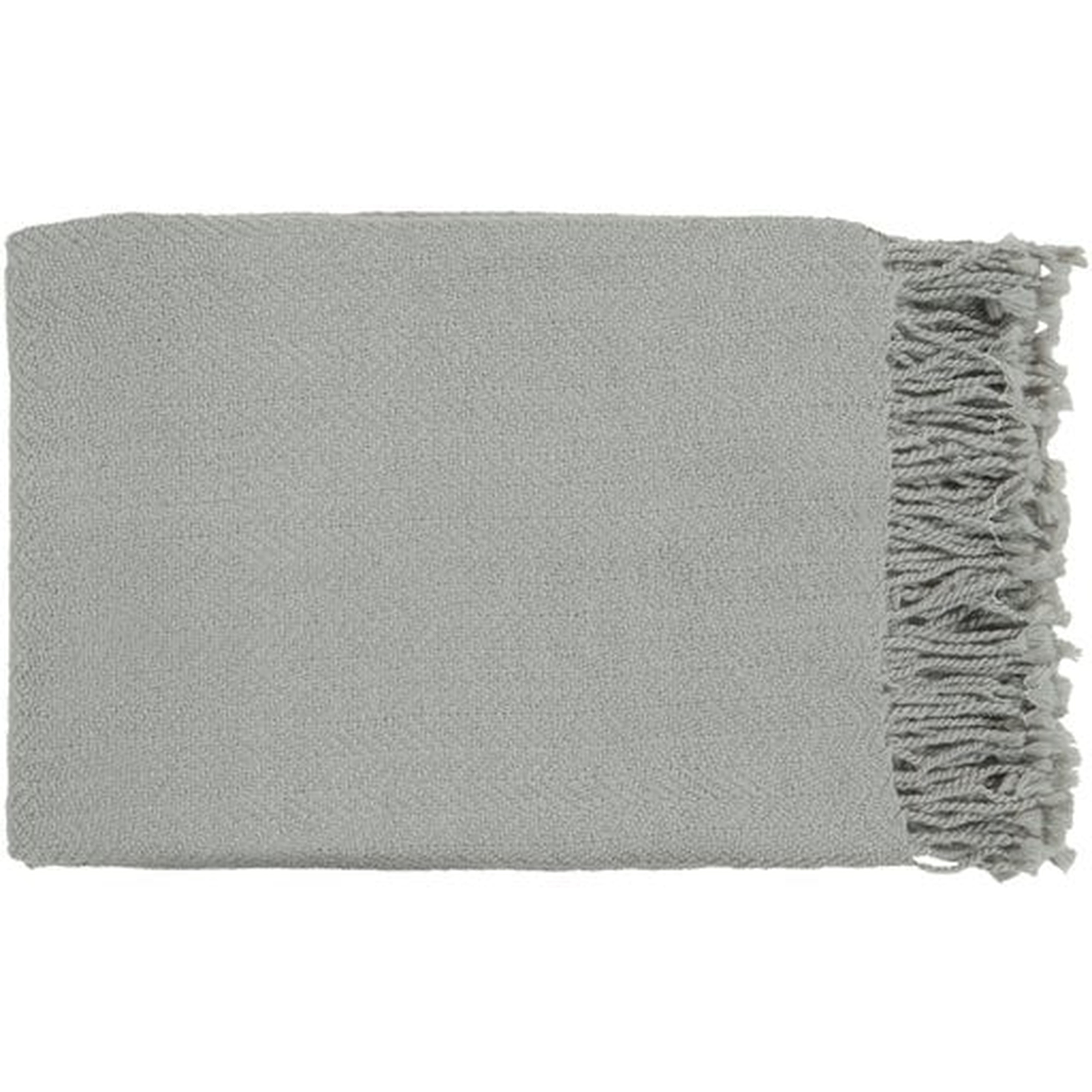 Neva Home Turner Medium Gray Throw Blanket - Surya