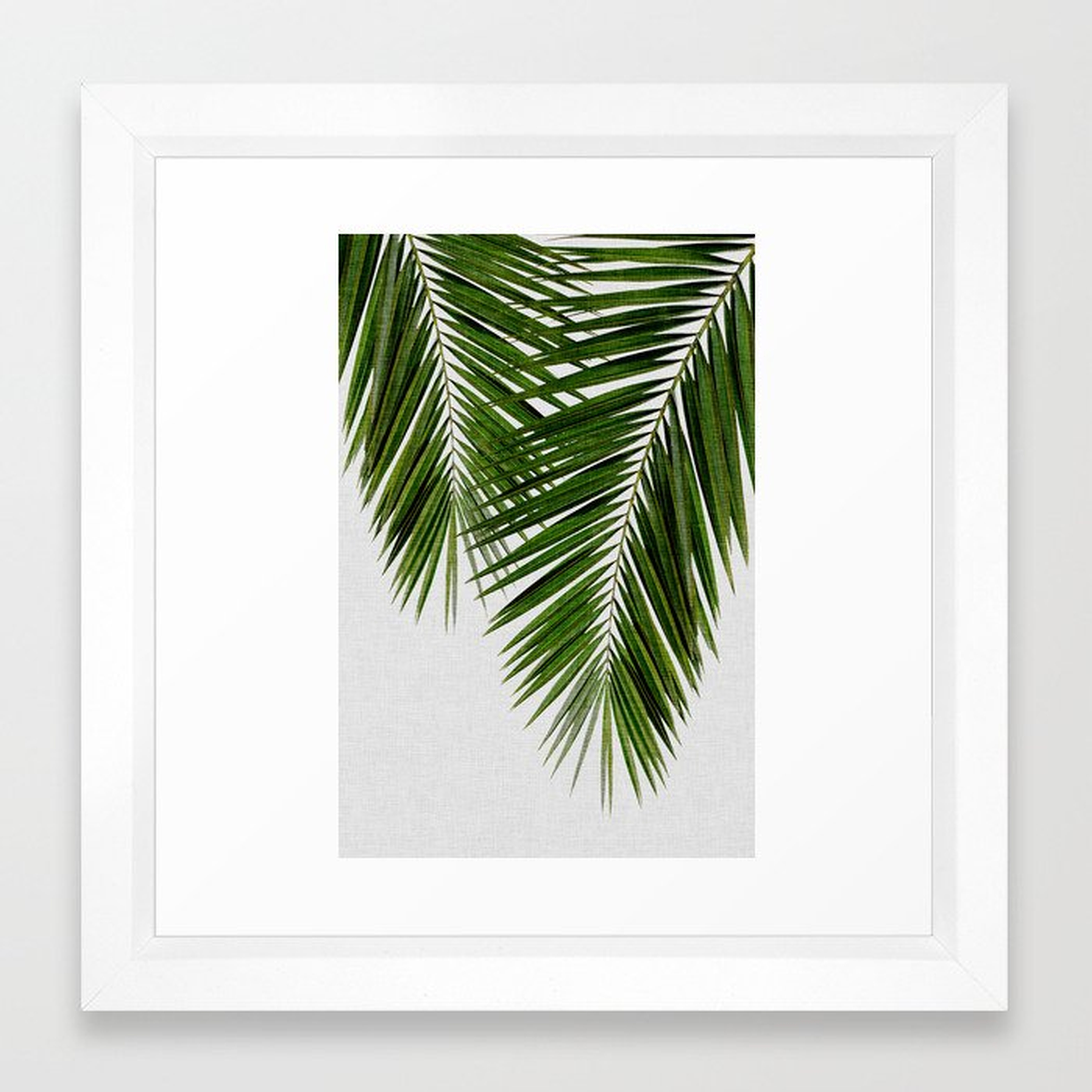 Palm Leaf II Framed Art Print - Society6