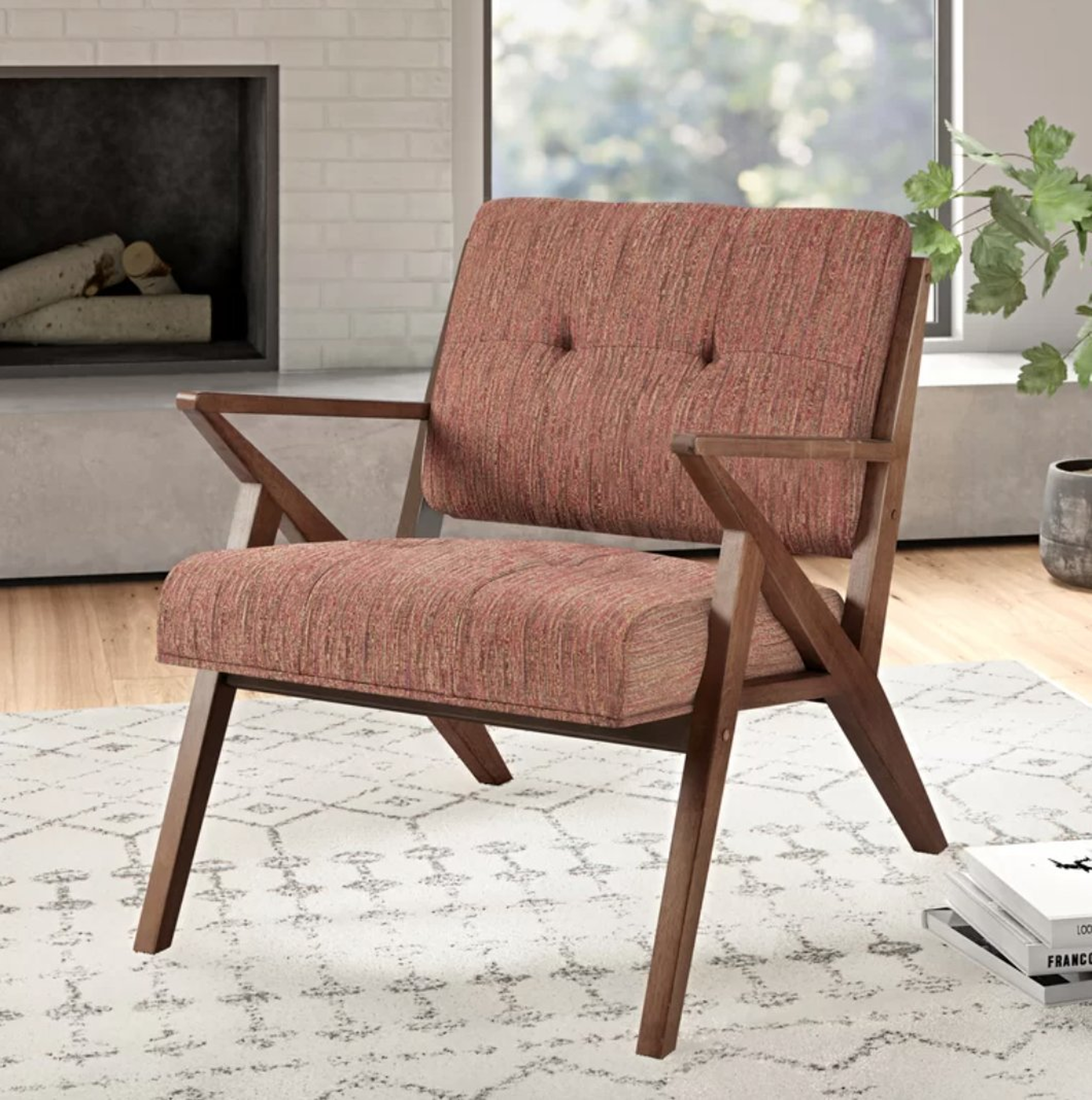 Desi 33.5'' Wide Tufted Armchair - Wayfair