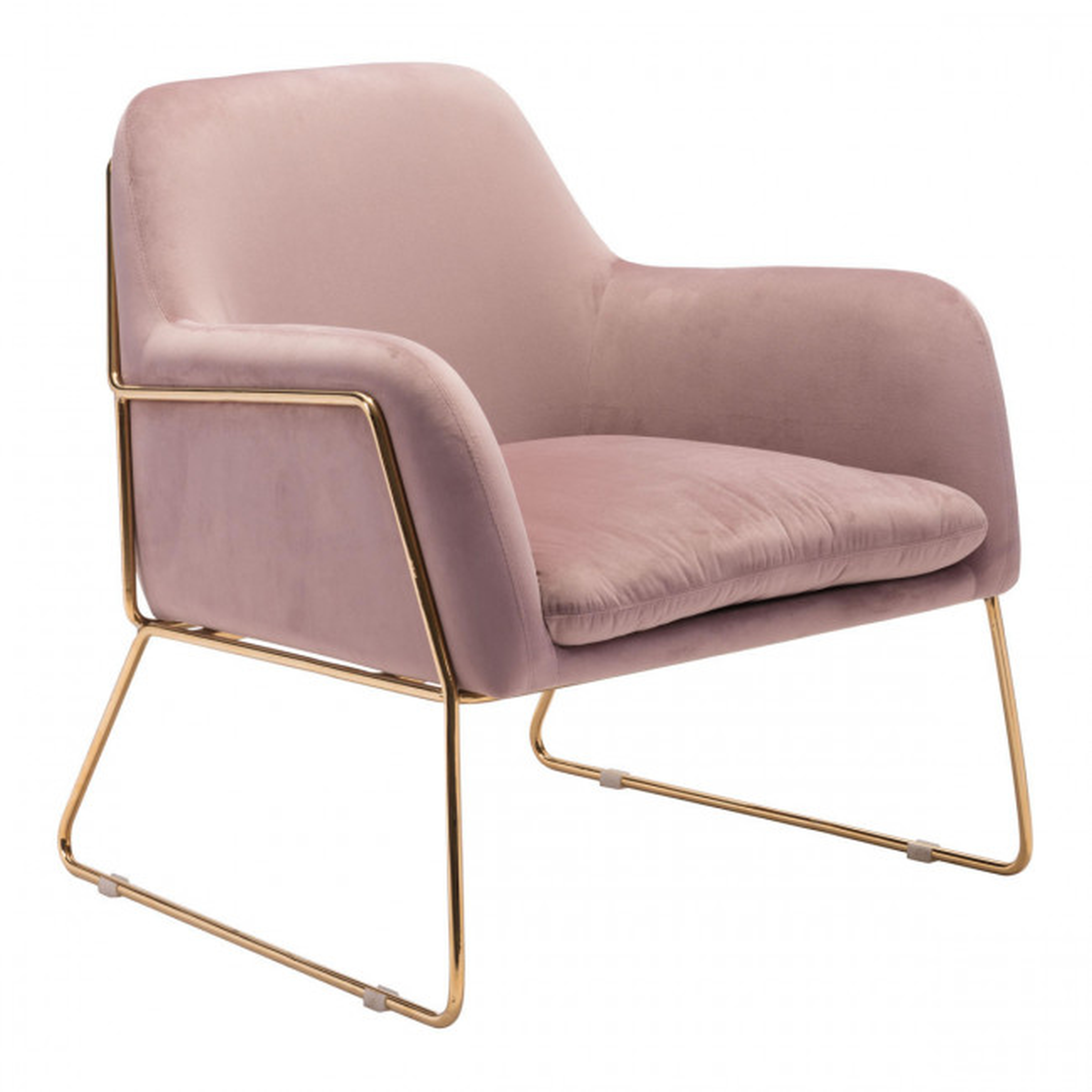 Lauryn Chair, Pink Velvet - Studio Marcette