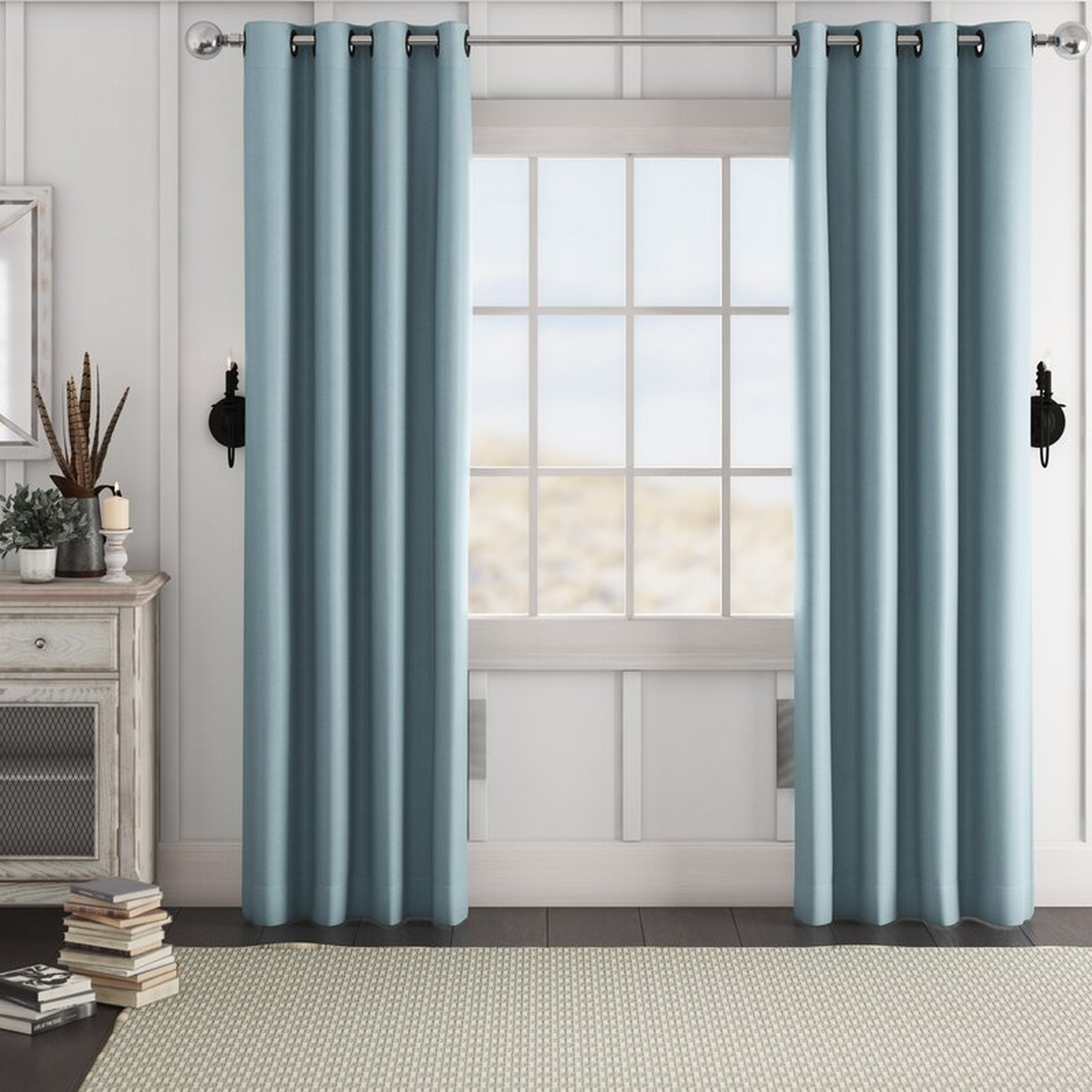 Blackout Thermal Grommet Curtain Panels (Set of 2) - Wayfair
