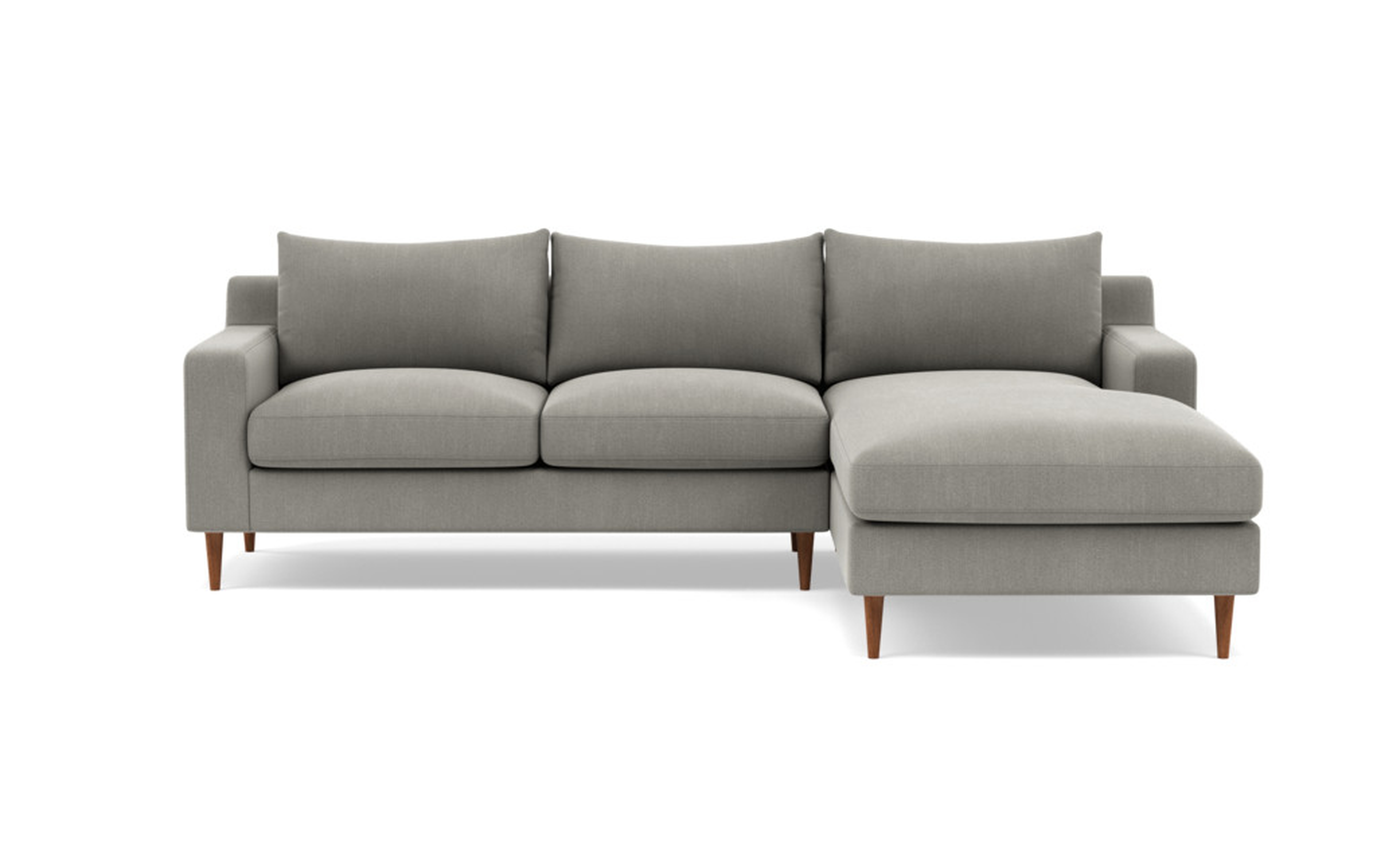 Sloan Right Sectional - Mortar, Deep Chaise - Interior Define