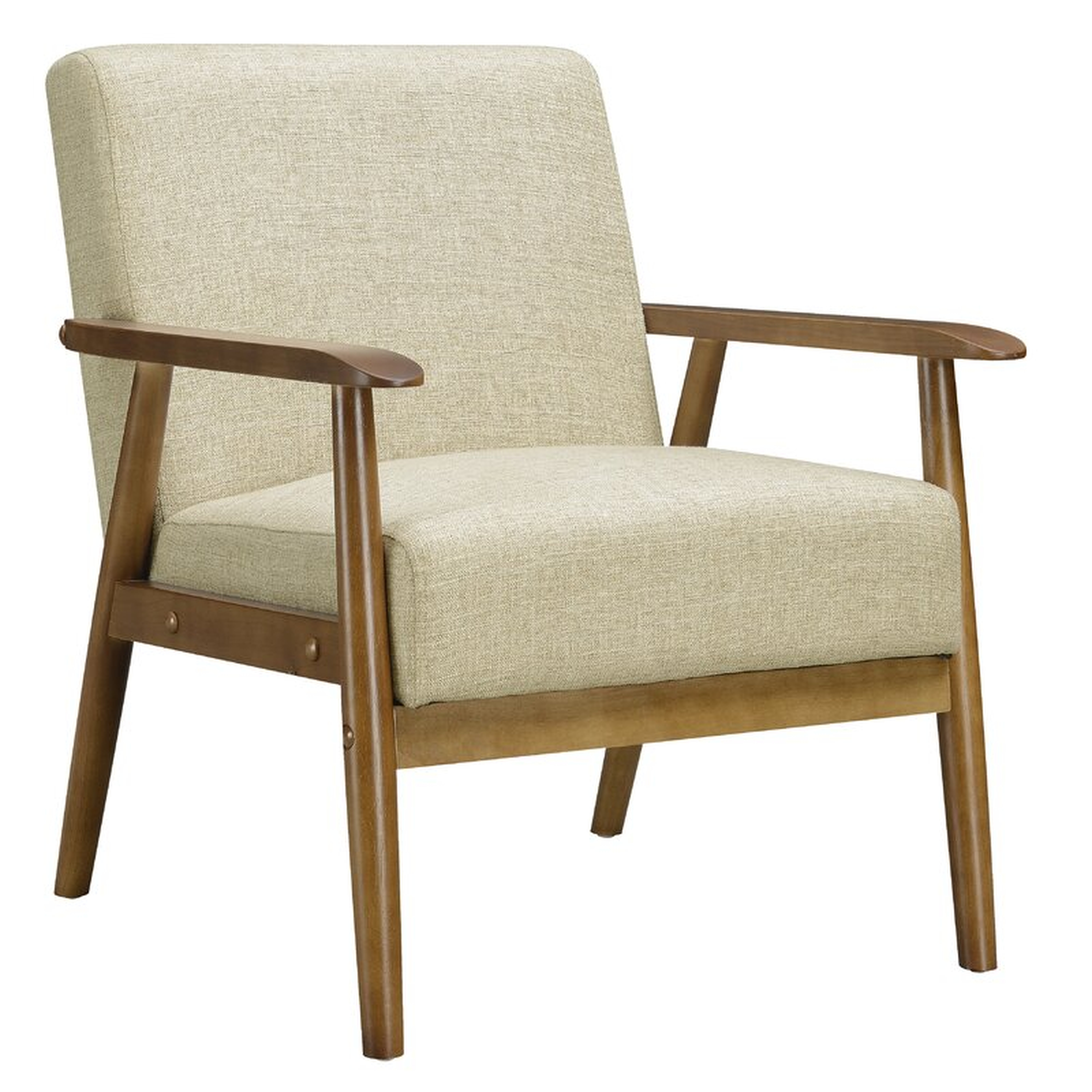 Jarin 25.38'' Wide Armchair, Beige Linen Blend - Wayfair