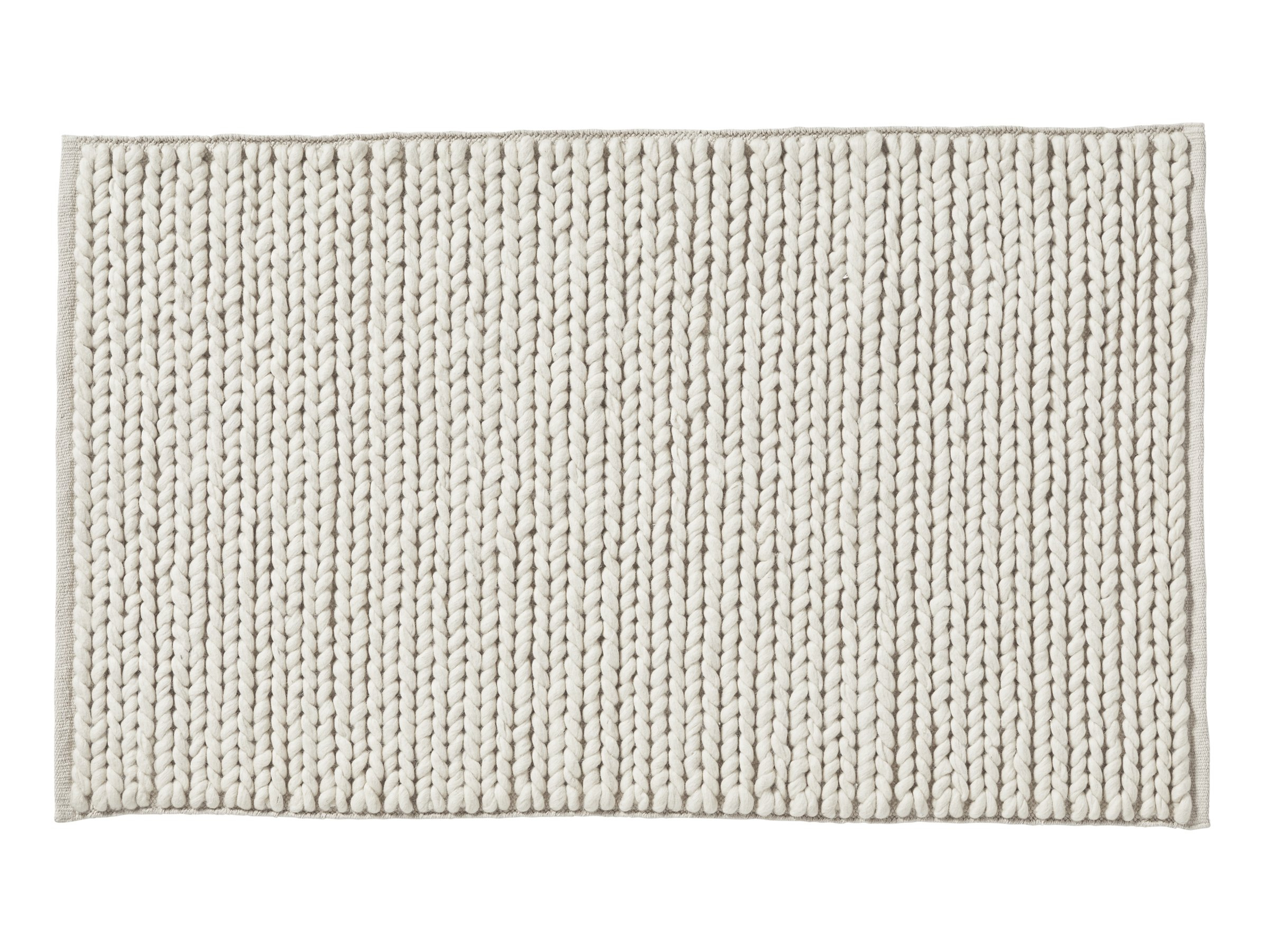 5' x 8' Braided Wool Rug in Ivory | Parachute - Parachute