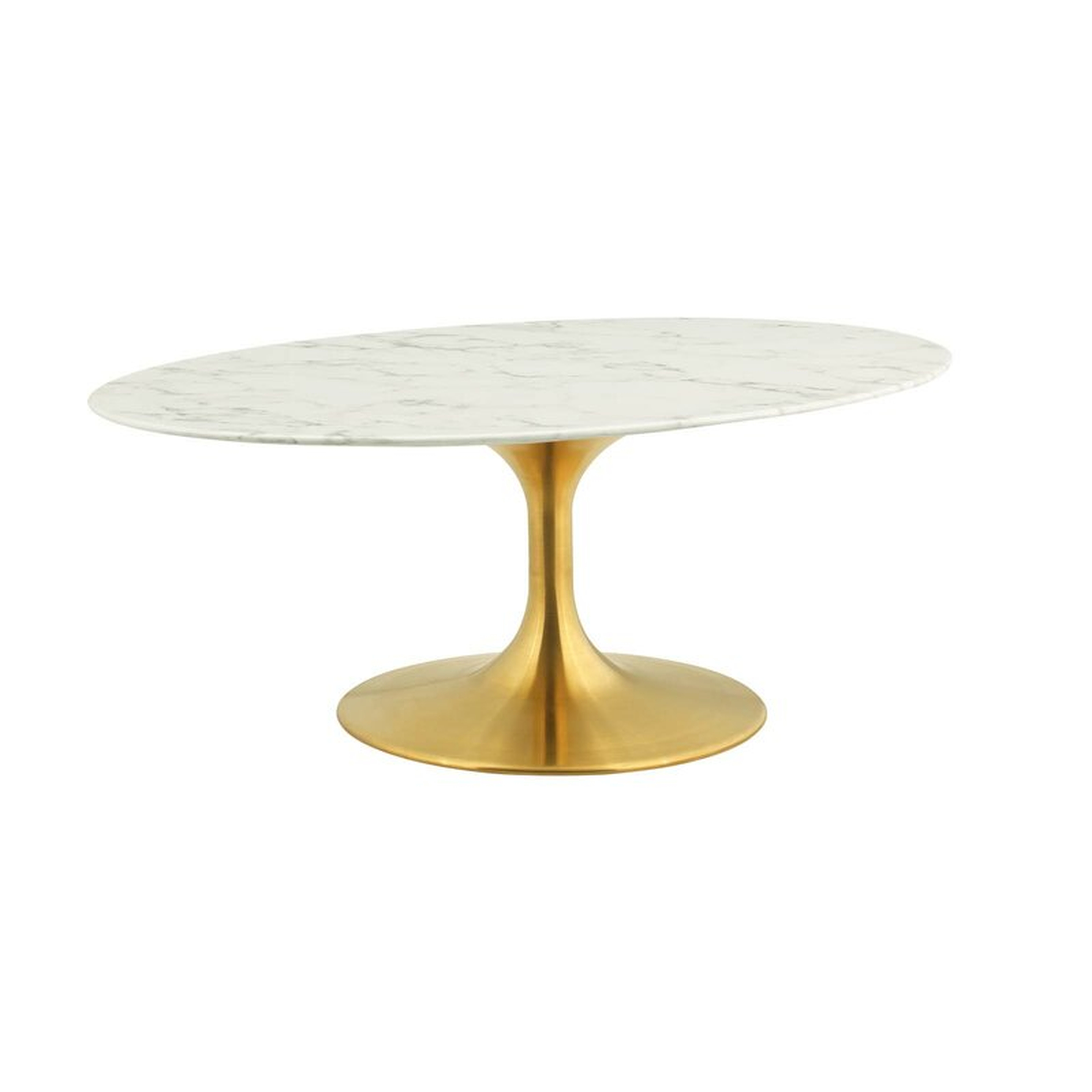 Bartsch Coffee Table / Marble / Gold - Wayfair