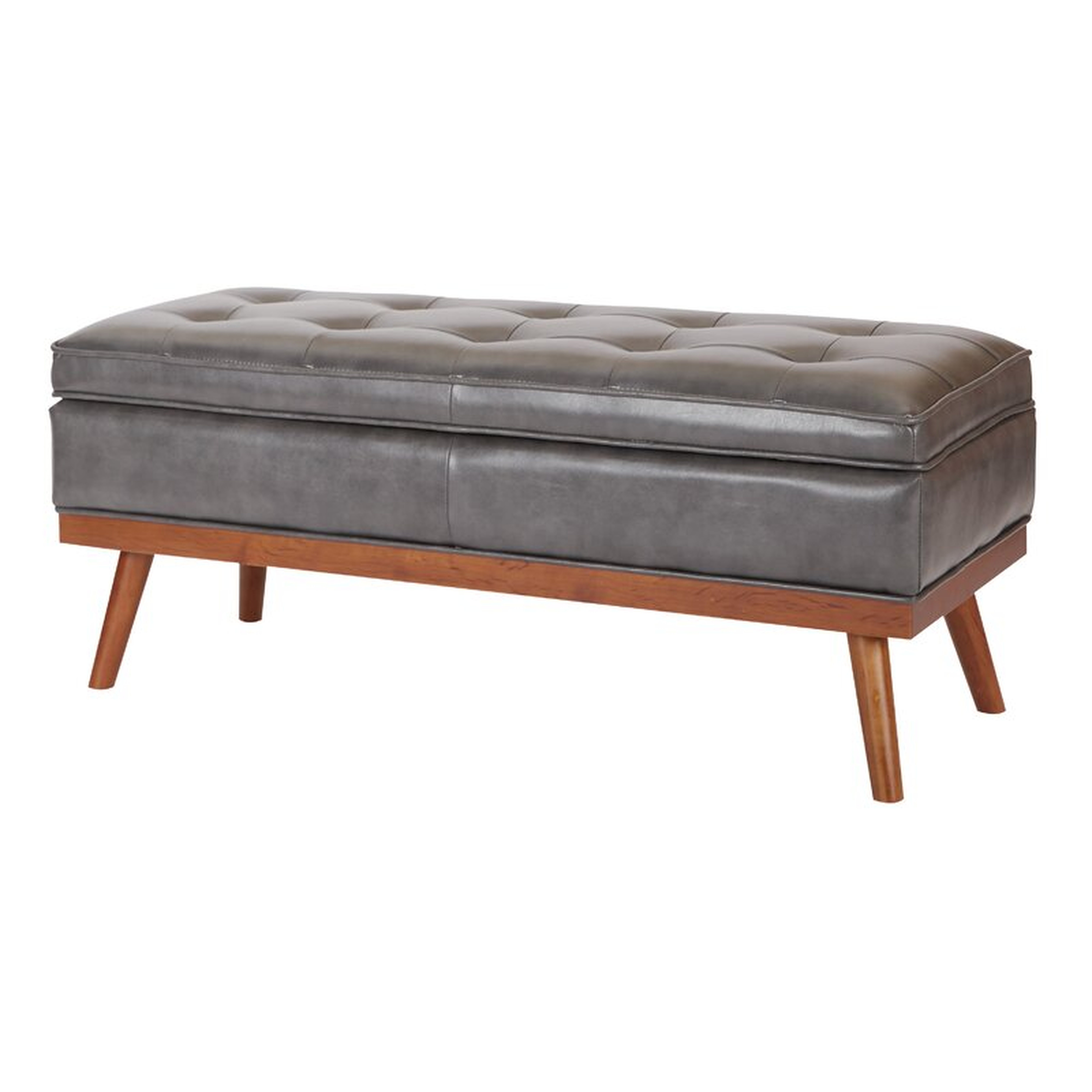 Ronquillo Faux Leather Storage Bench - Wayfair