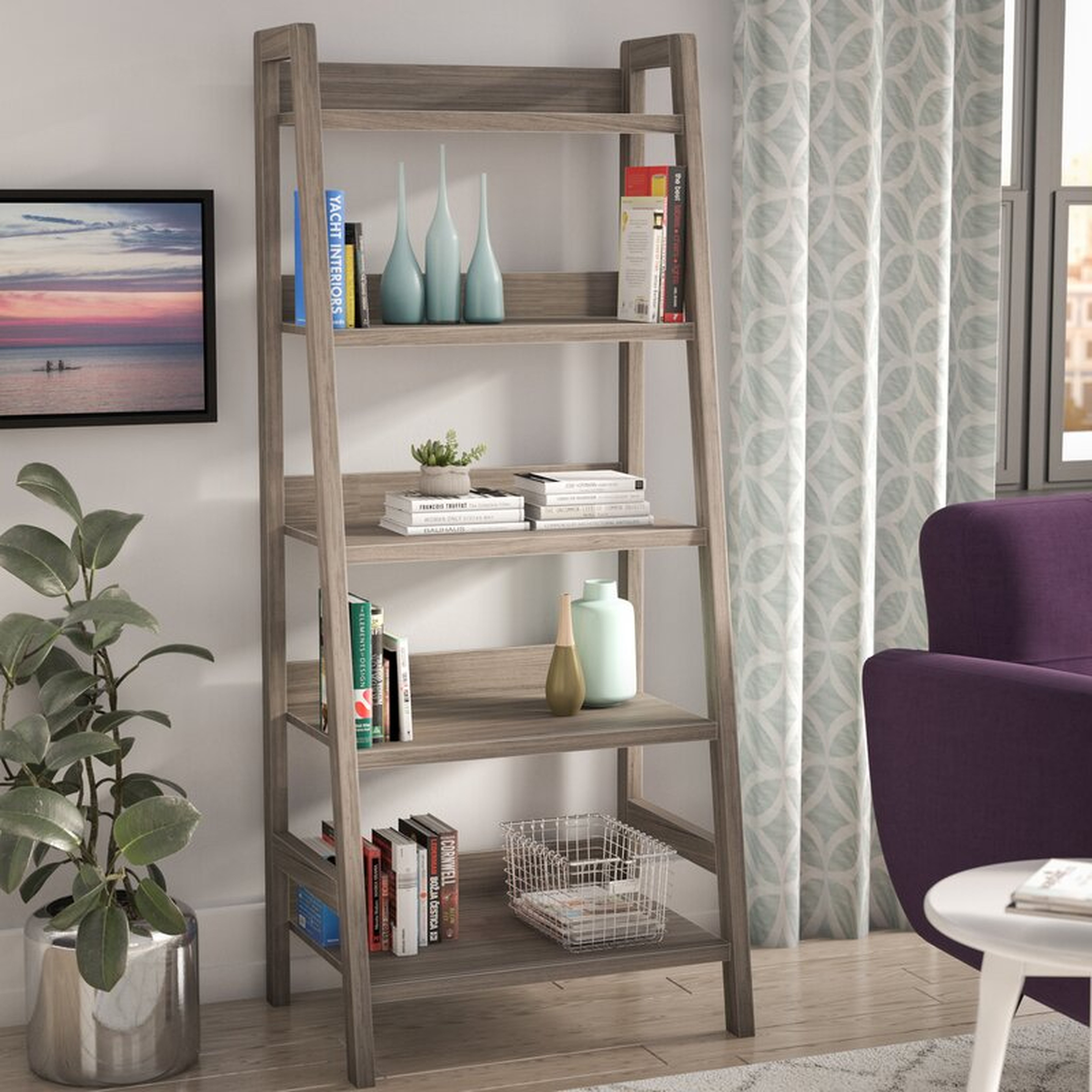 Saskia Ladder Bookcase - Wayfair