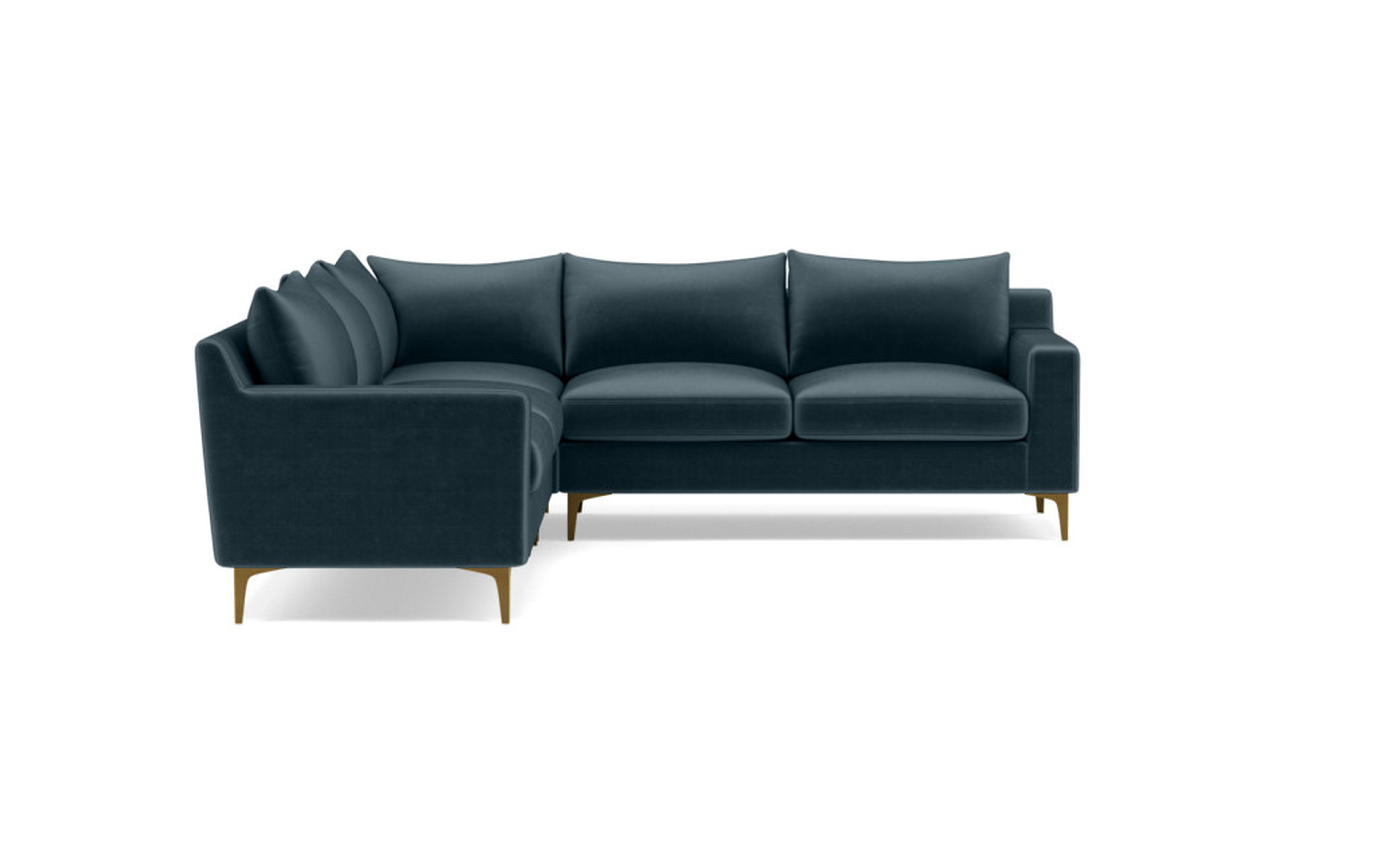 SLOAN Corner 4-Seat Sectional Sofa Sapphire - Interior Define