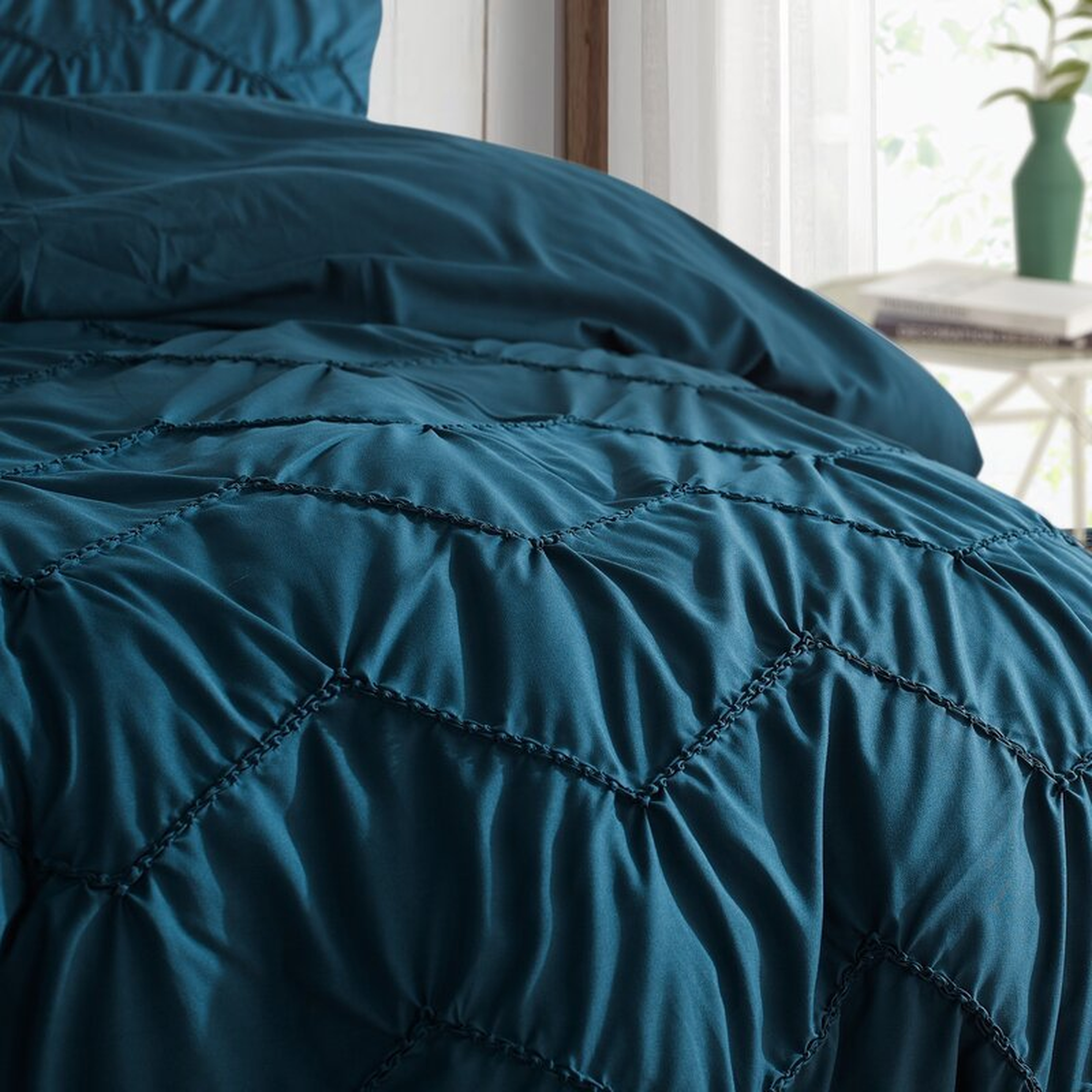 Tosca Textured Waves Comforter Set - Wayfair