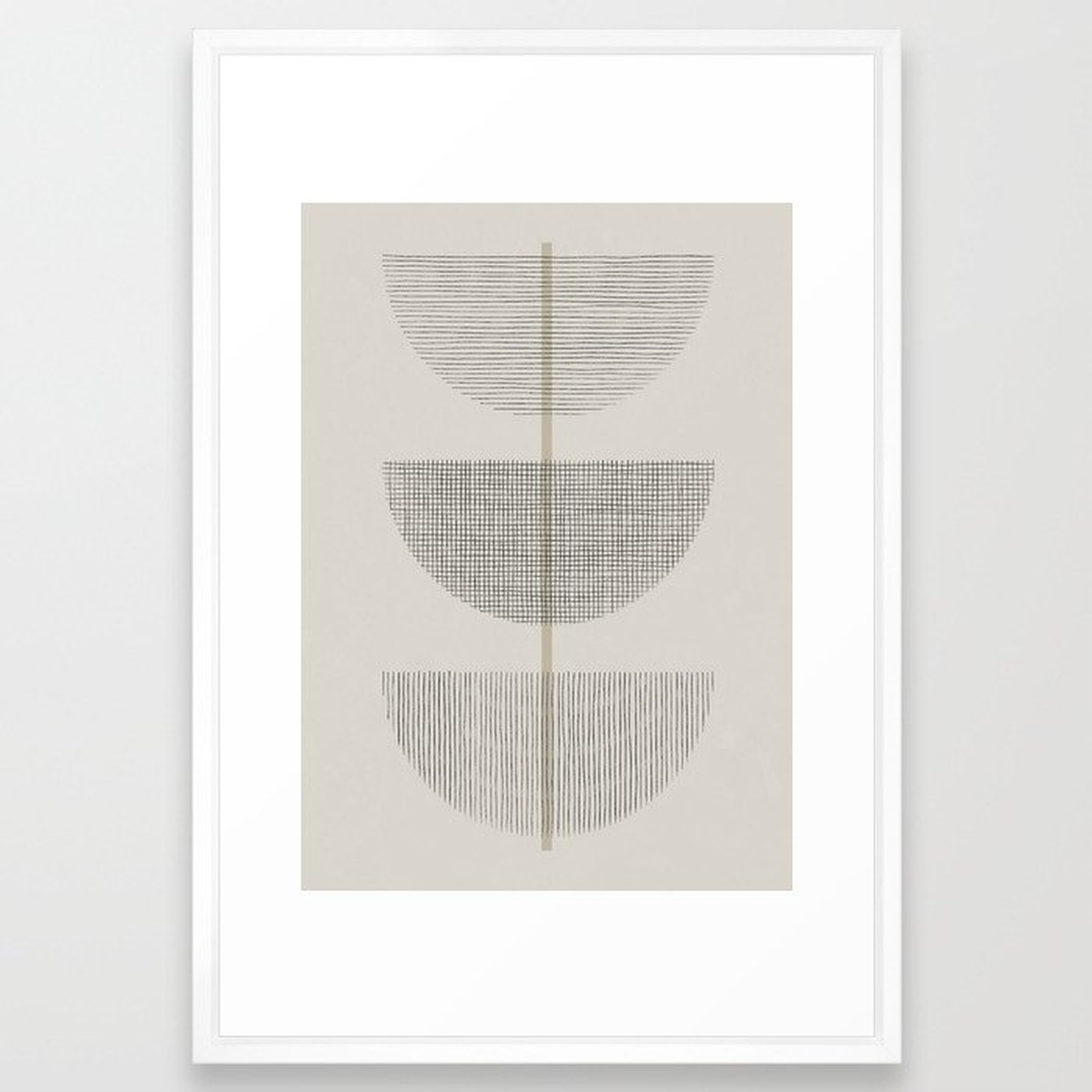 Geometric Composition III Framed Art Print - Society6