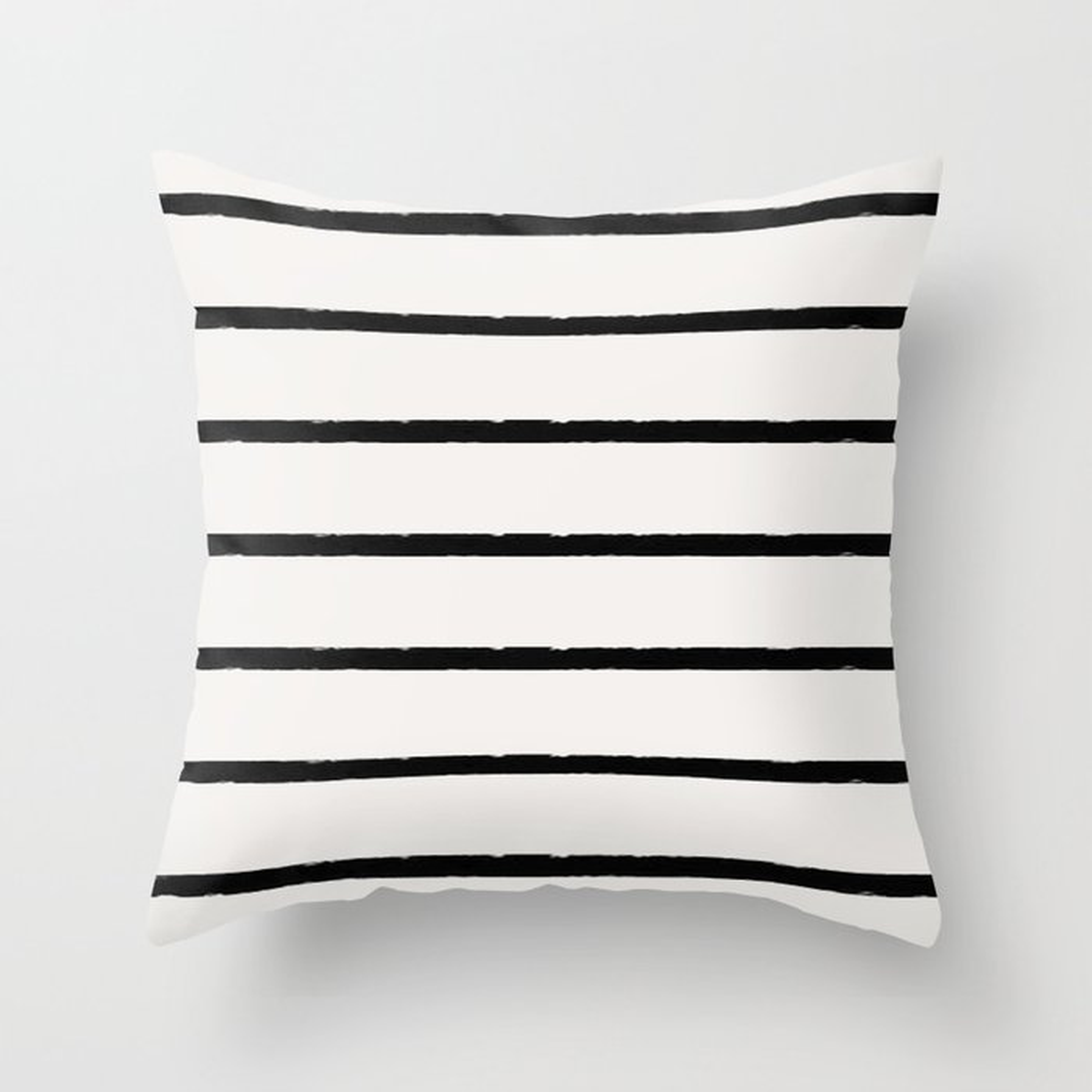 Stripes black Throw Pillow - Society6