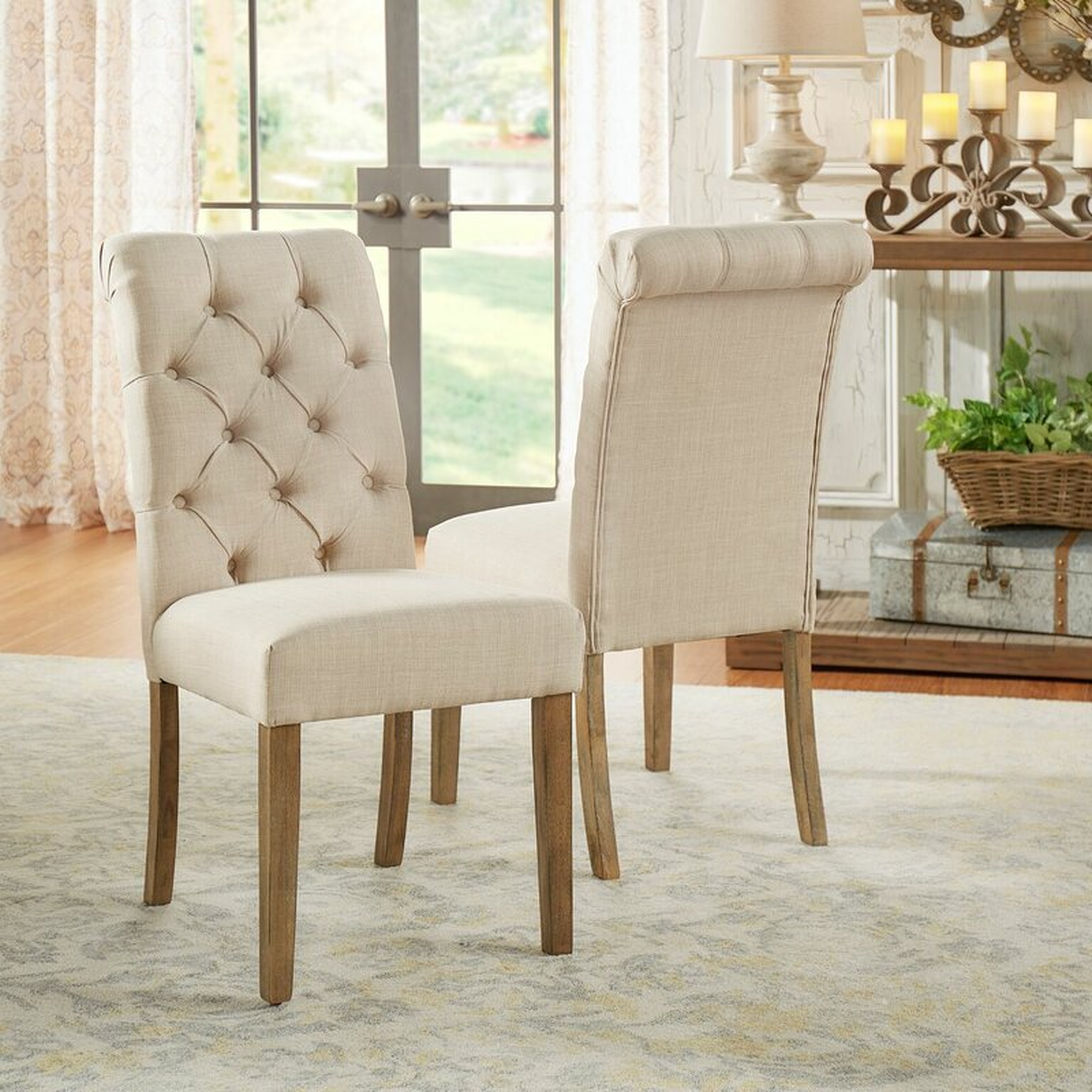 Abasi Tufted Upholstered Side Chair (Set of 2) - Wayfair