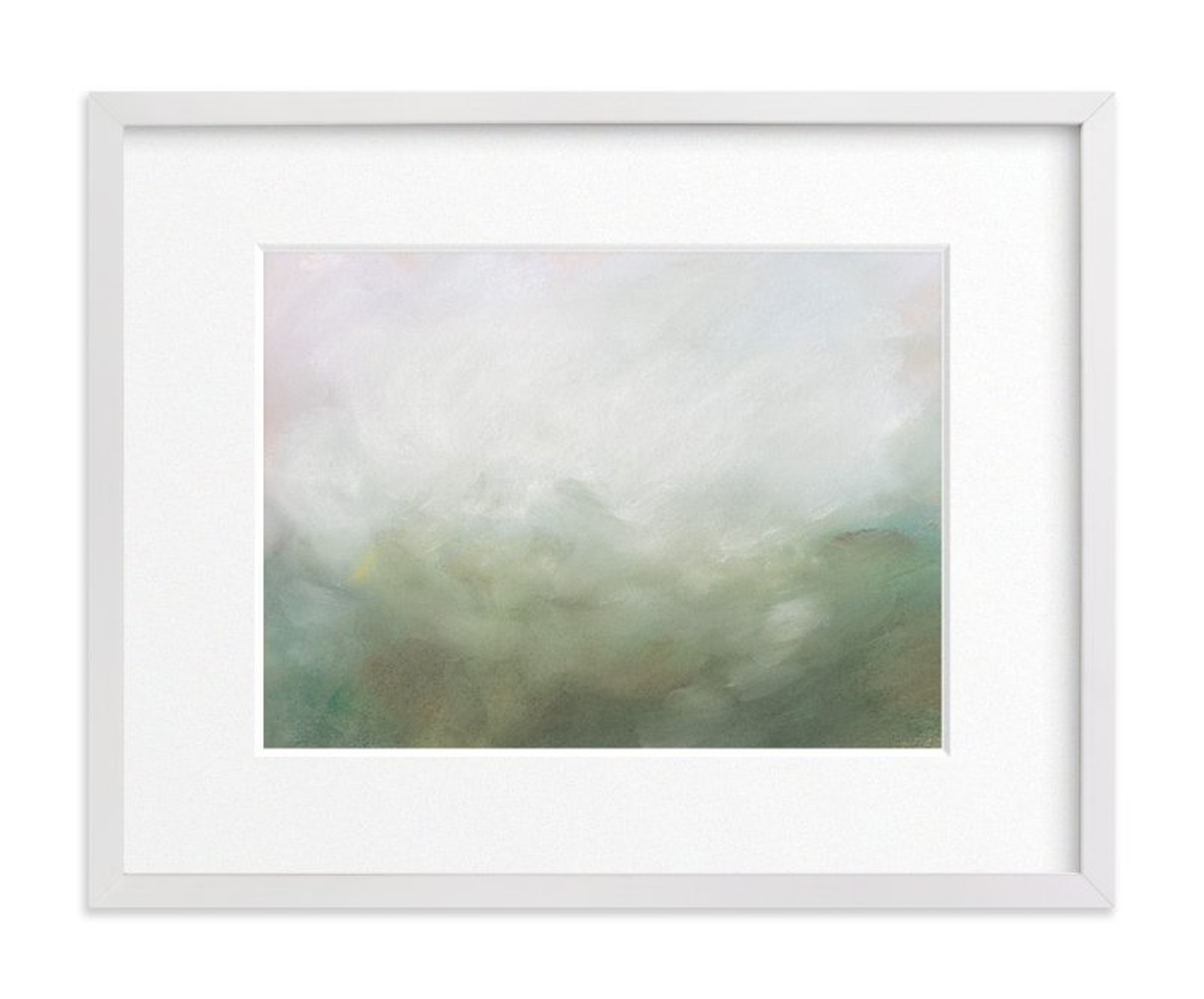 Morning Mist - 14" x 11" - White Wood Frame - Mattted - Minted