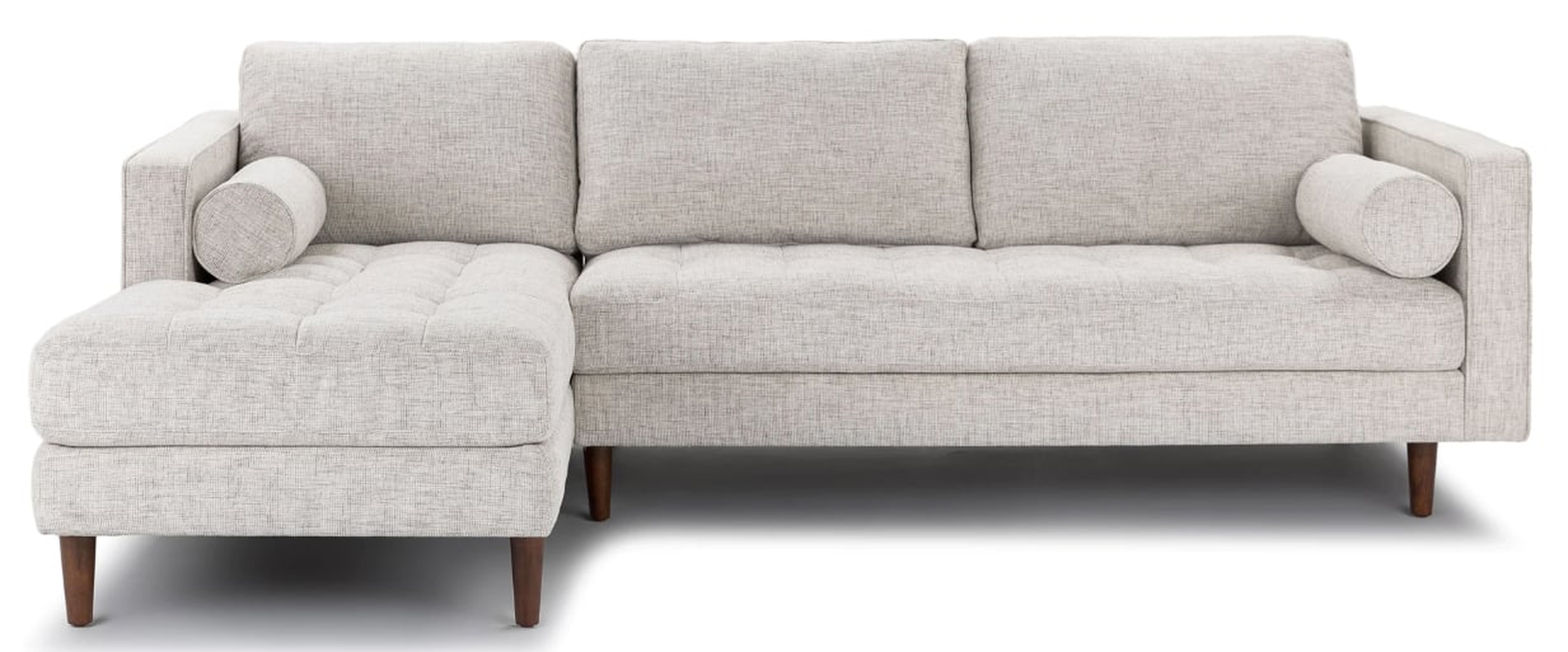 Sven Birch Ivory Left Sectional Sofa - Article