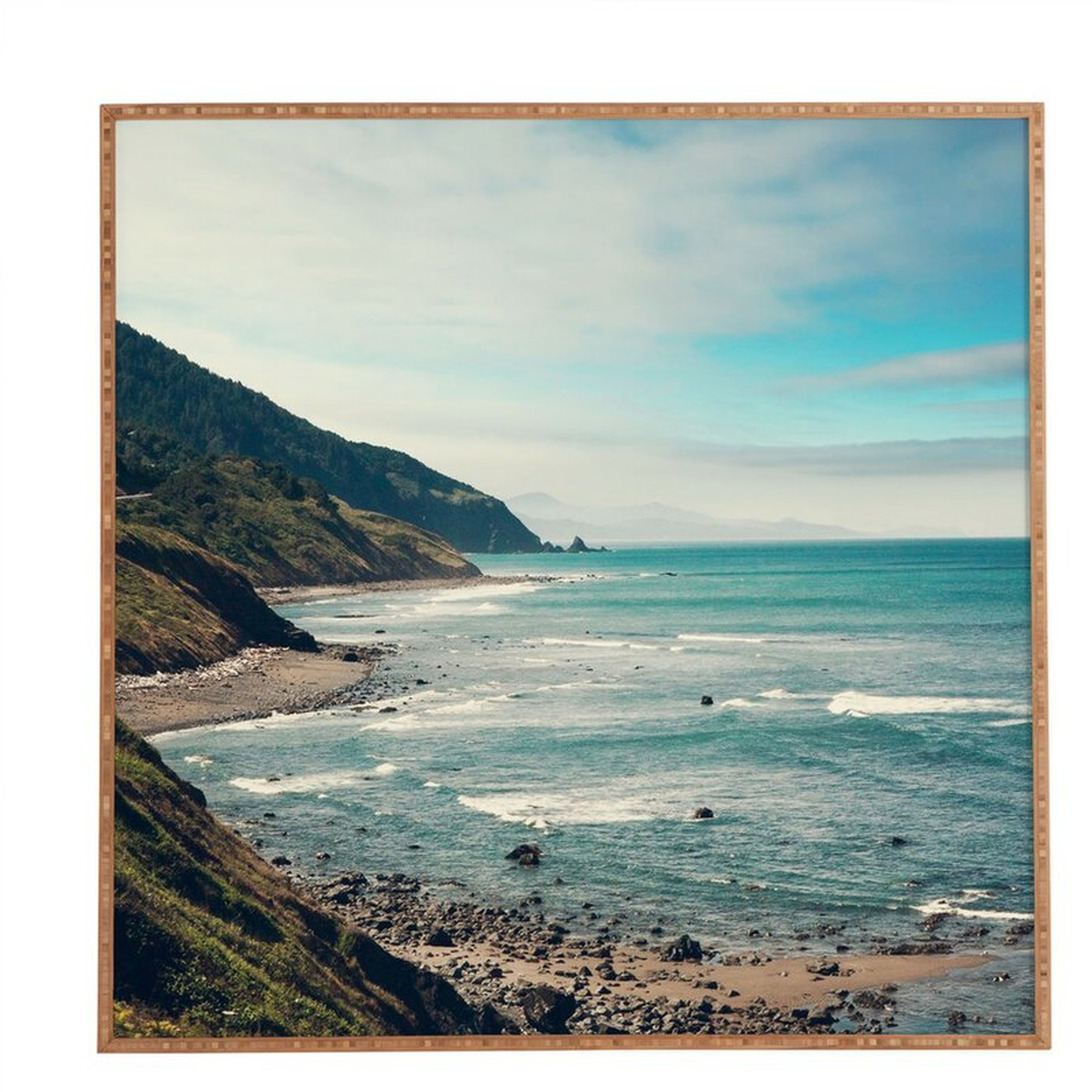 California Pacific Coast Highway by Laura Trevey - Picture Frame Graphic Art Print on Wood - Wayfair