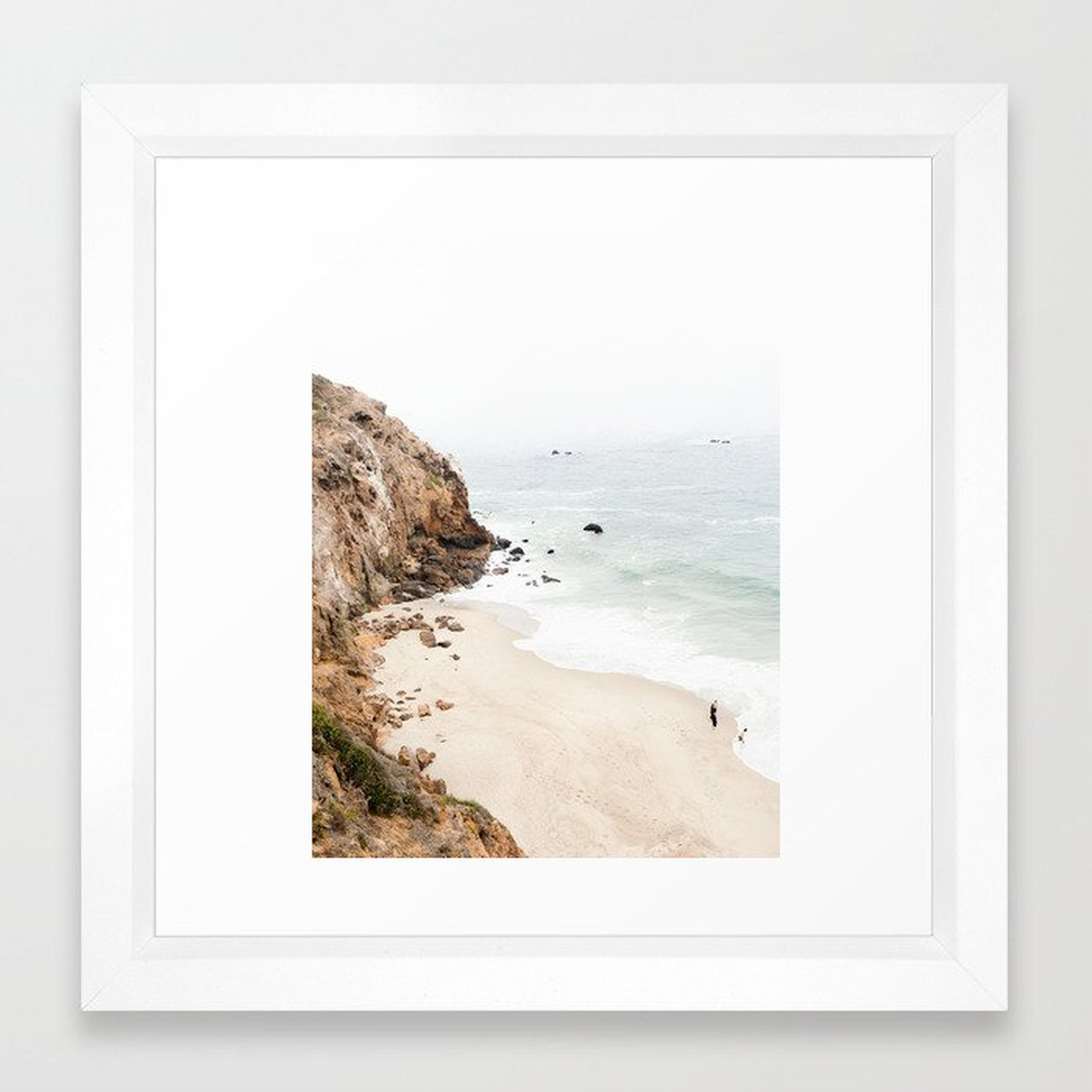 Malibu California Beach Framed Art Print - Society6