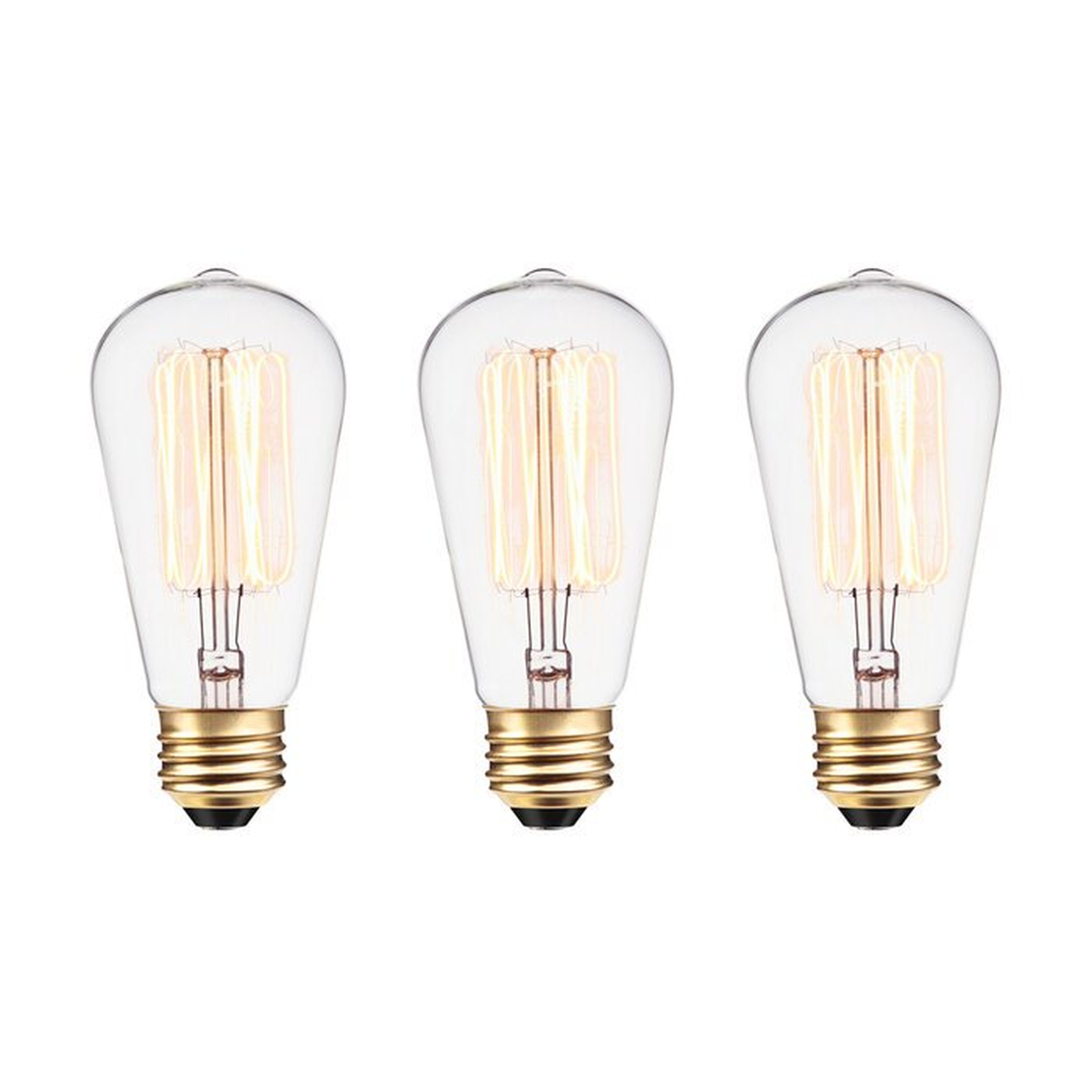 60 Watt A19 Incandescent, Dimmable  Light Bulb, Warm White (2700K) E26/Medium (Standard) Base - Wayfair