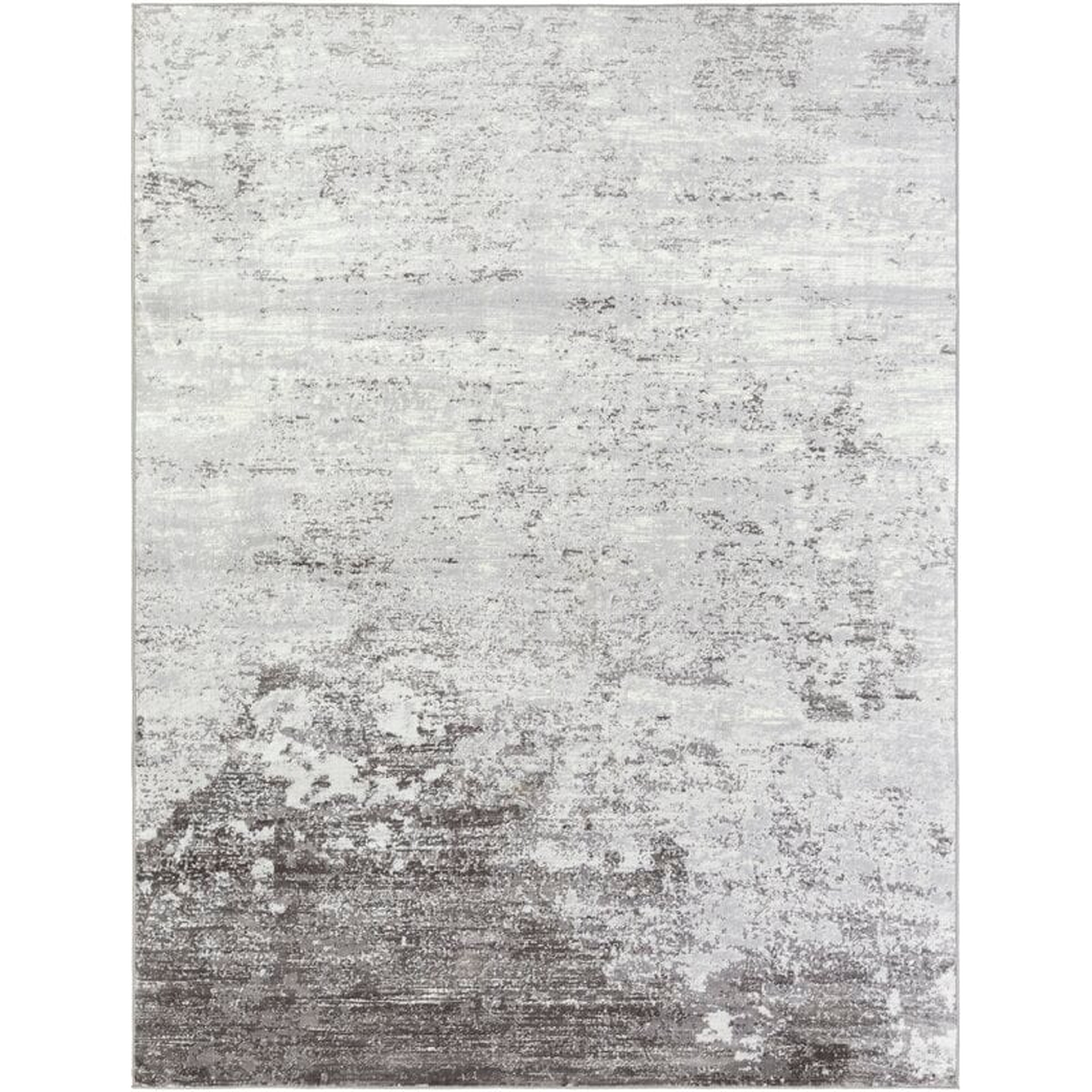 Heimskringla Abstract Silver Gray/Charcoal Area Rug - Wayfair