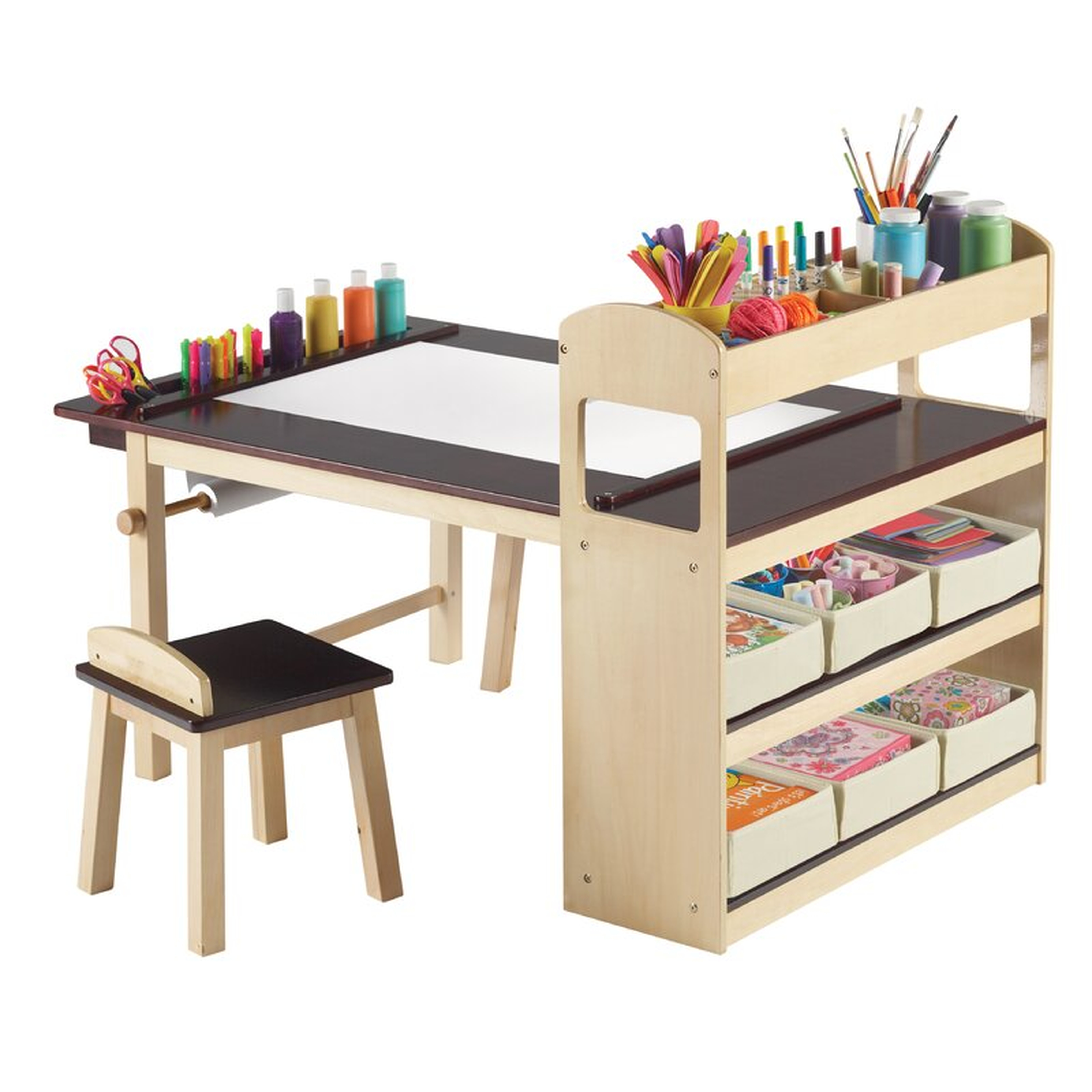 Emilio Kids 3 Piece Arts and Crafts Table and Chair Set - Wayfair