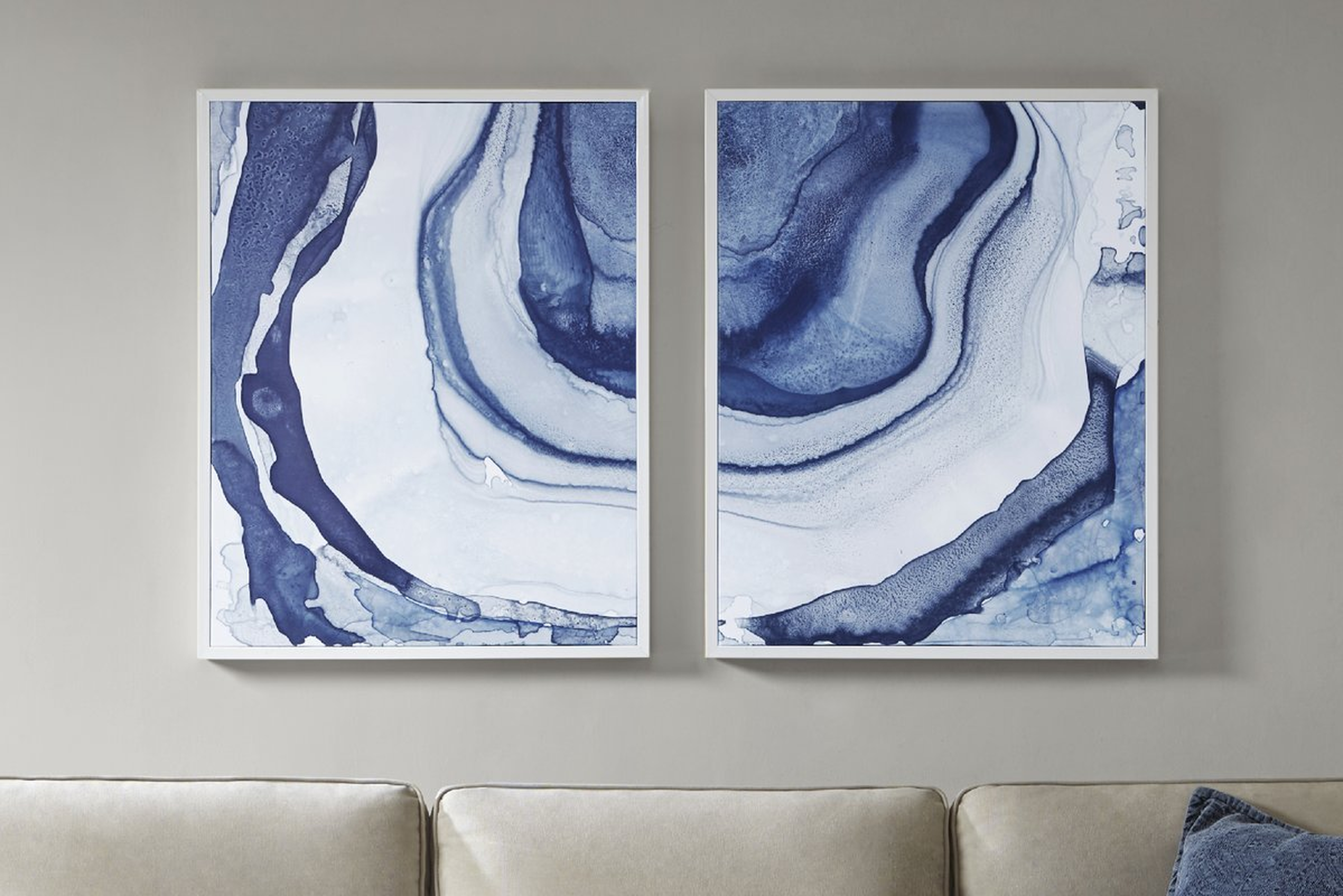 Ethereal - 2 Piece Picture Frame Graphic Art Print Set on Canvas - AllModern