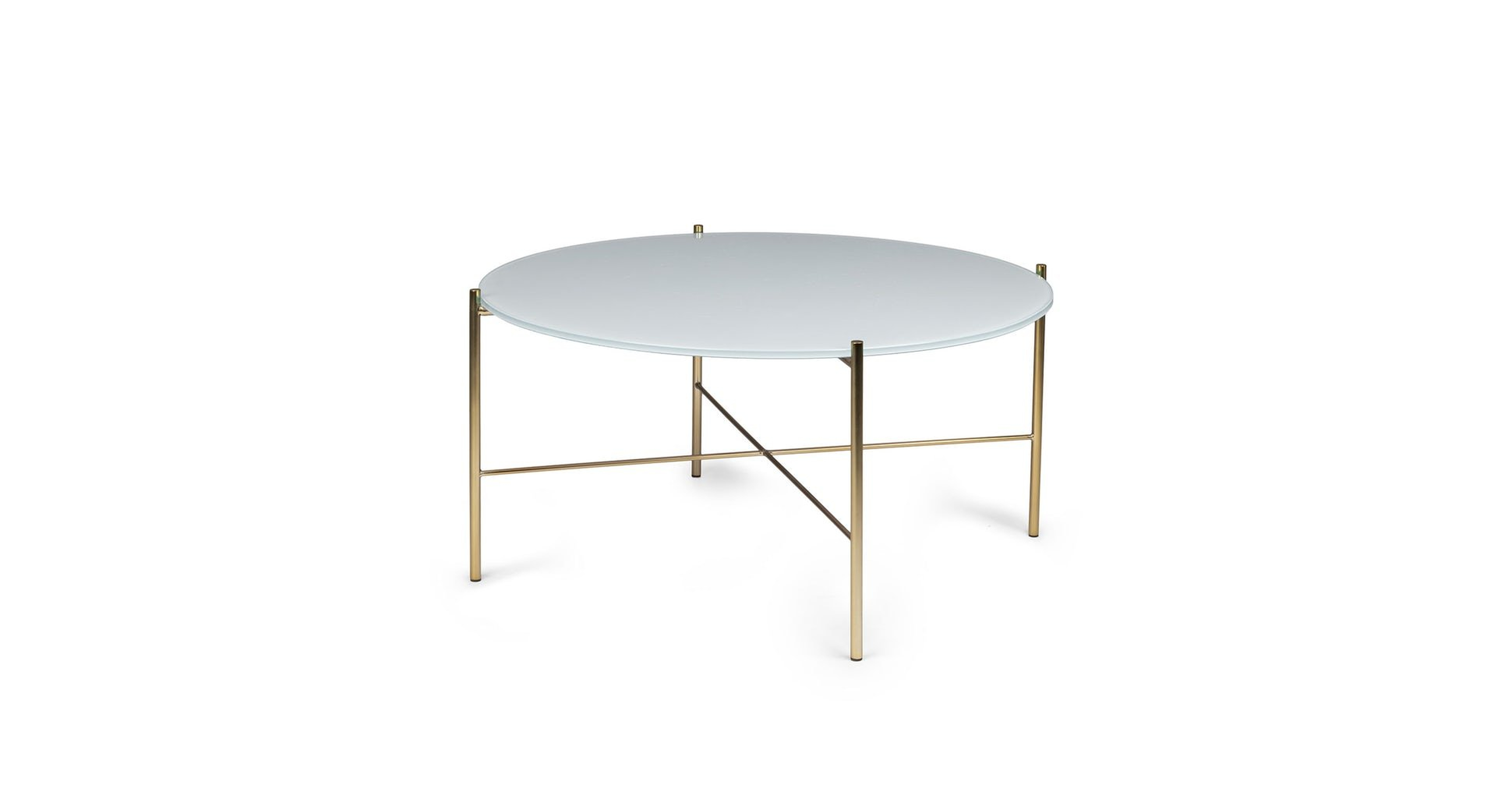 Silicus light gray round coffee table - Article