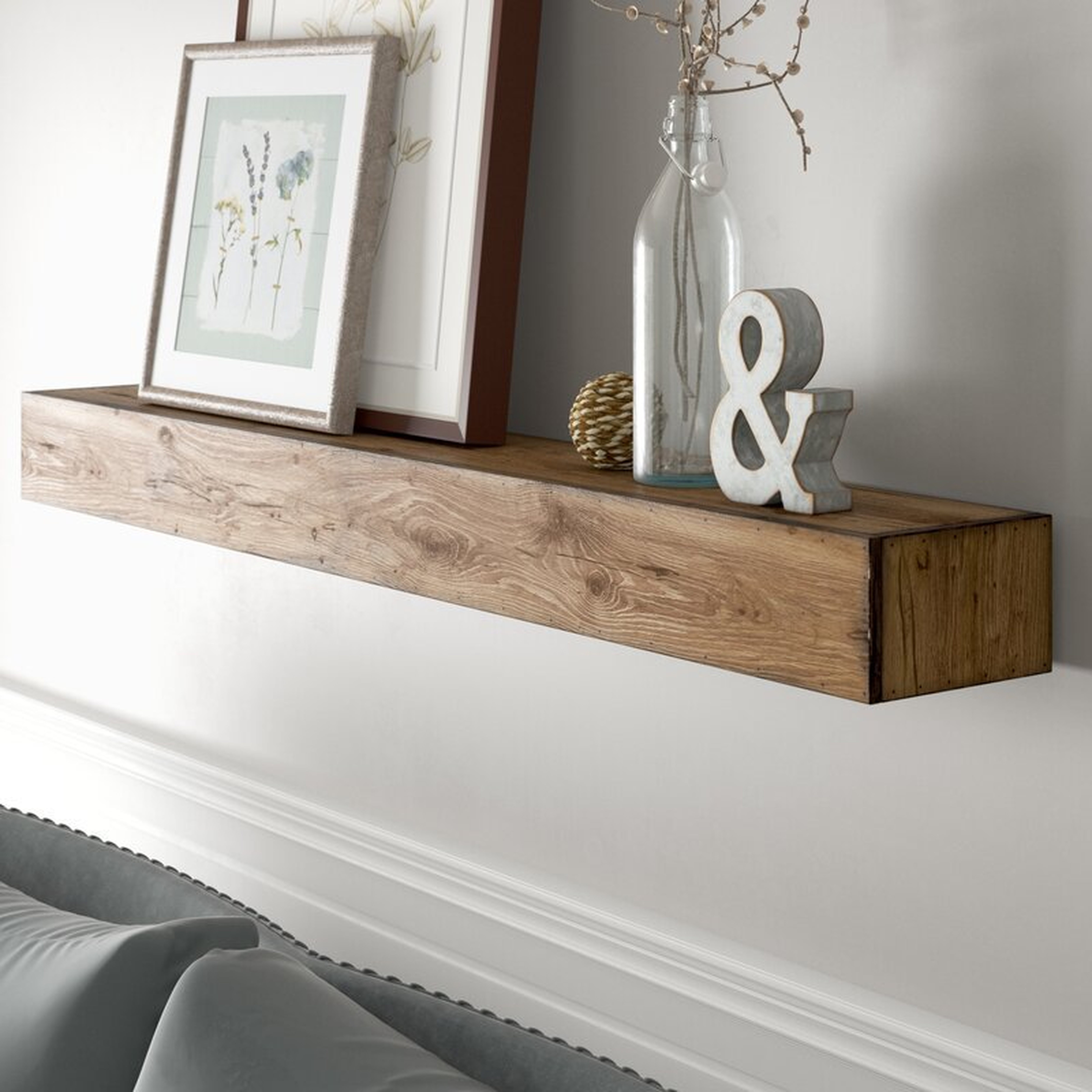 Poulan Pine Solid Wood Floating Shelf - Wayfair