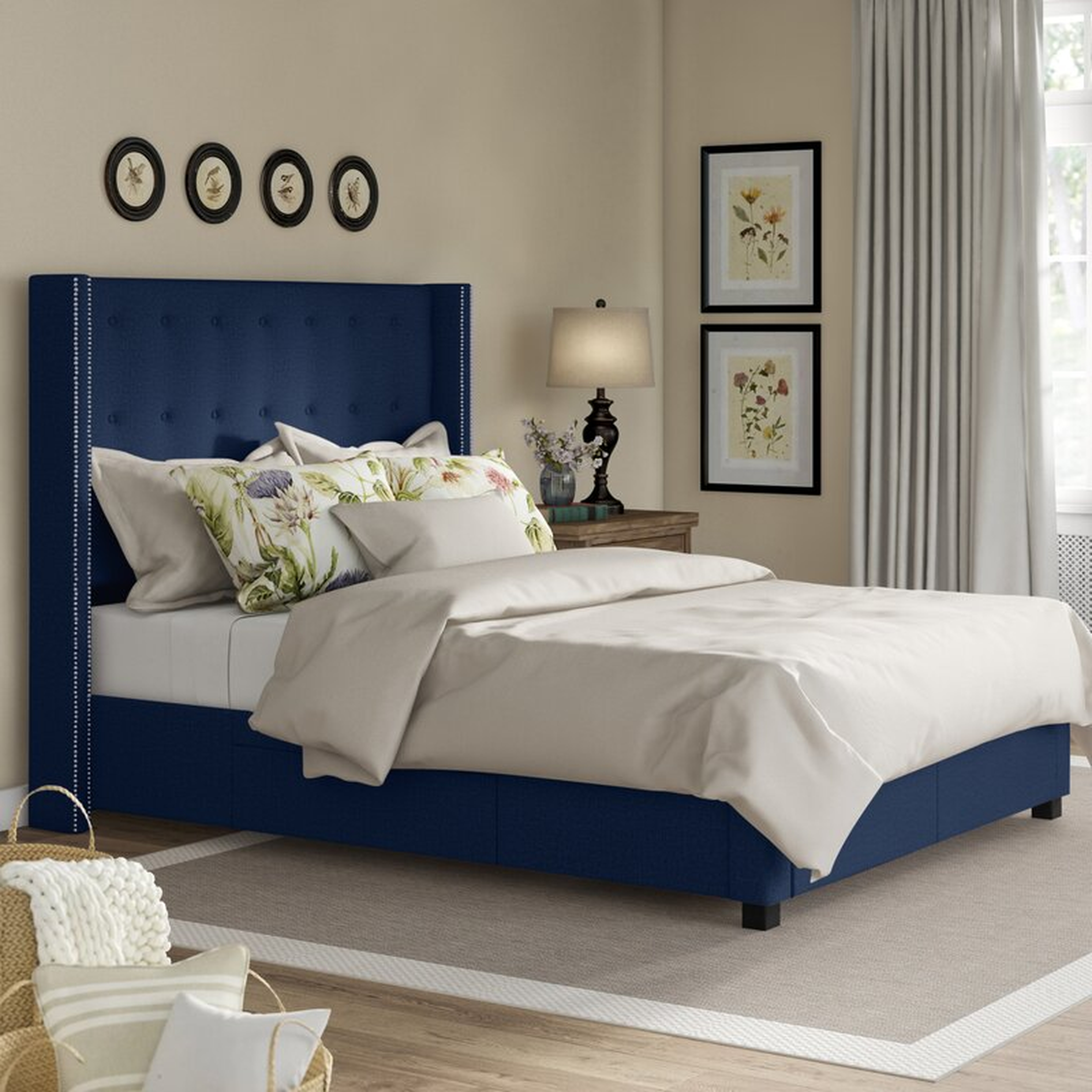 Kerens Tufted Upholstered Storage Standard Bed - Wayfair