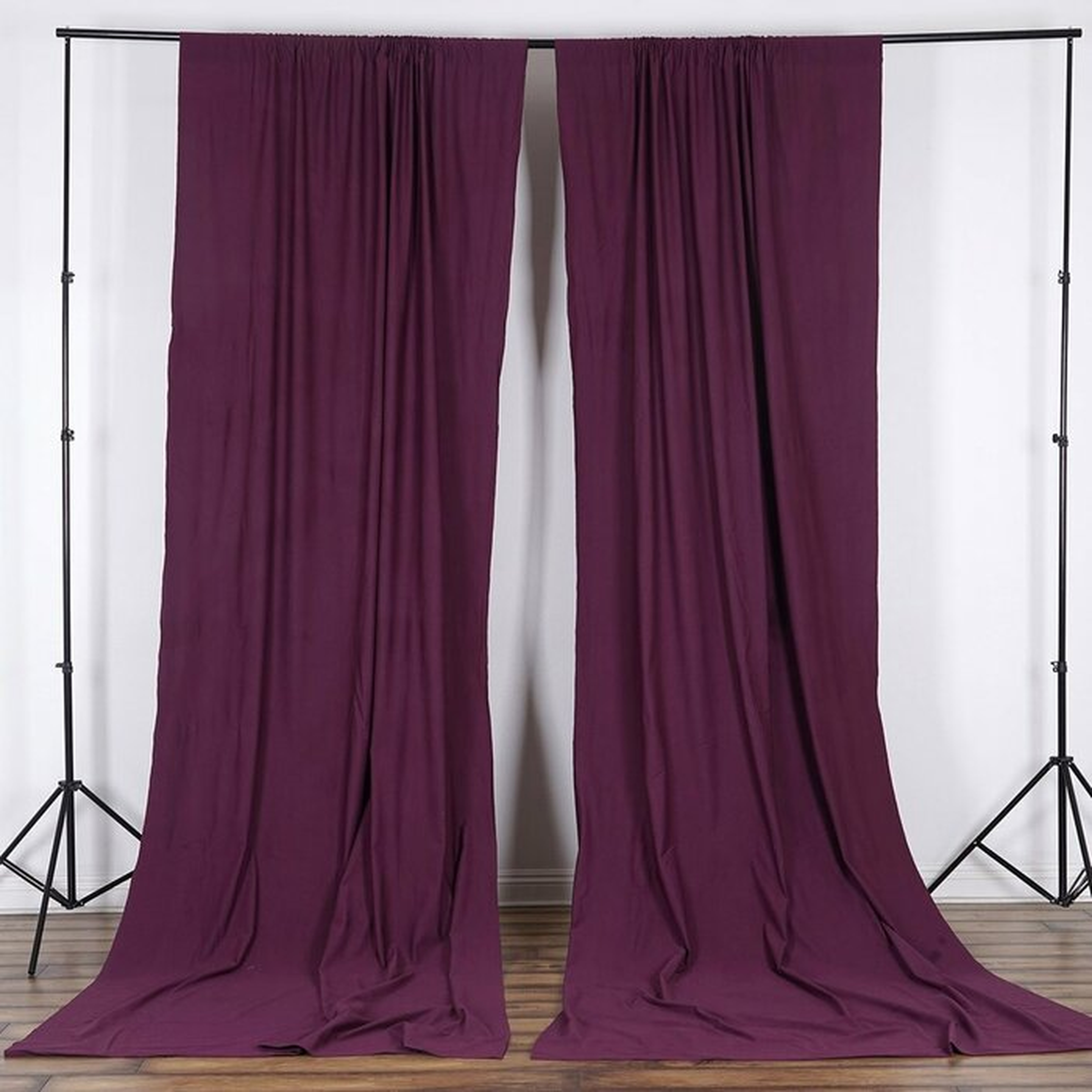 Antion Solid Room Darkening Outdoor Rod Pocket Single Curtain Panel - Wayfair
