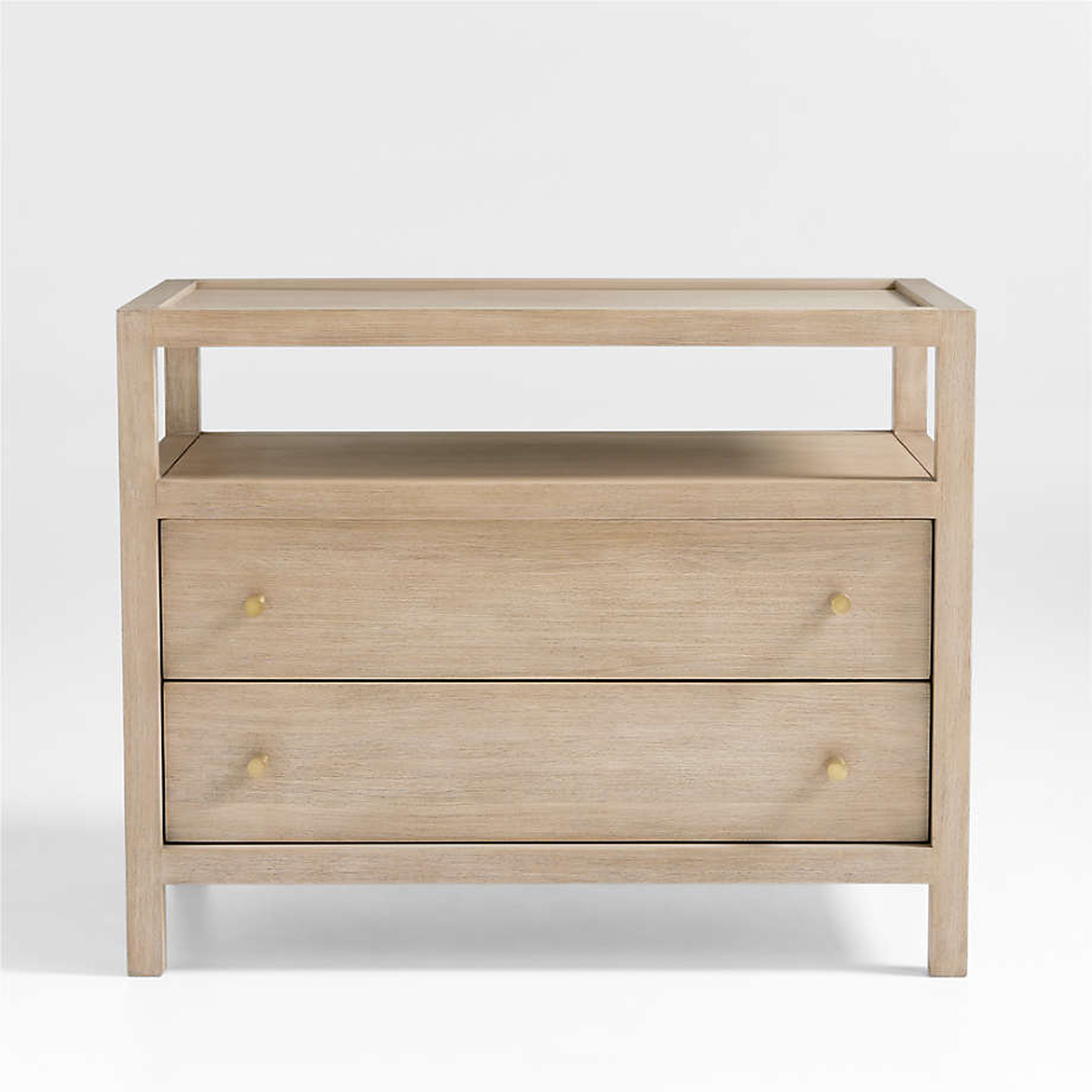 Keane Natural Charging Nightstand - Crate and Barrel