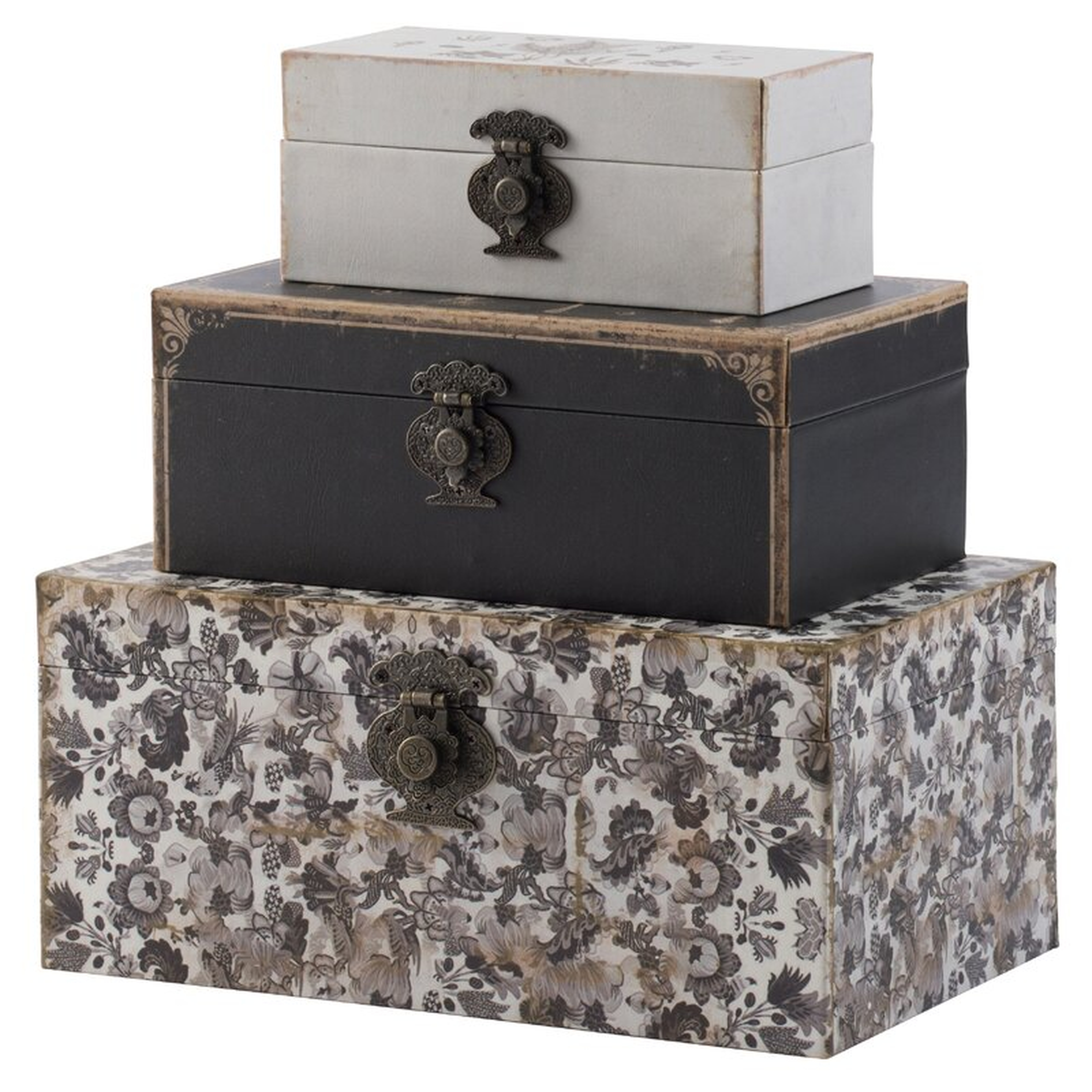 Cassimere Black Decorative Boxes - Wayfair