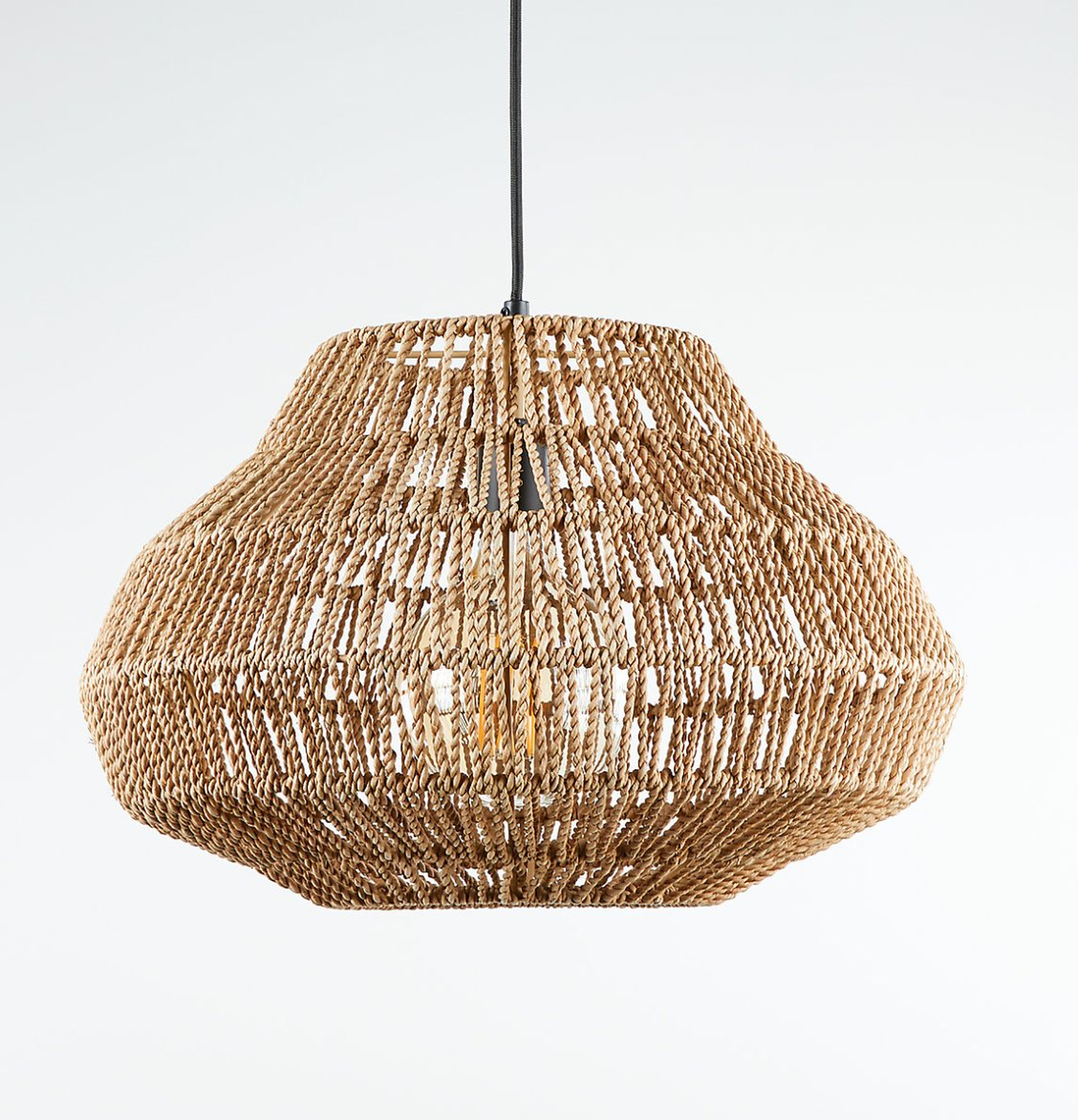 Cabo Small Woven Pendant Light - Crate and Barrel