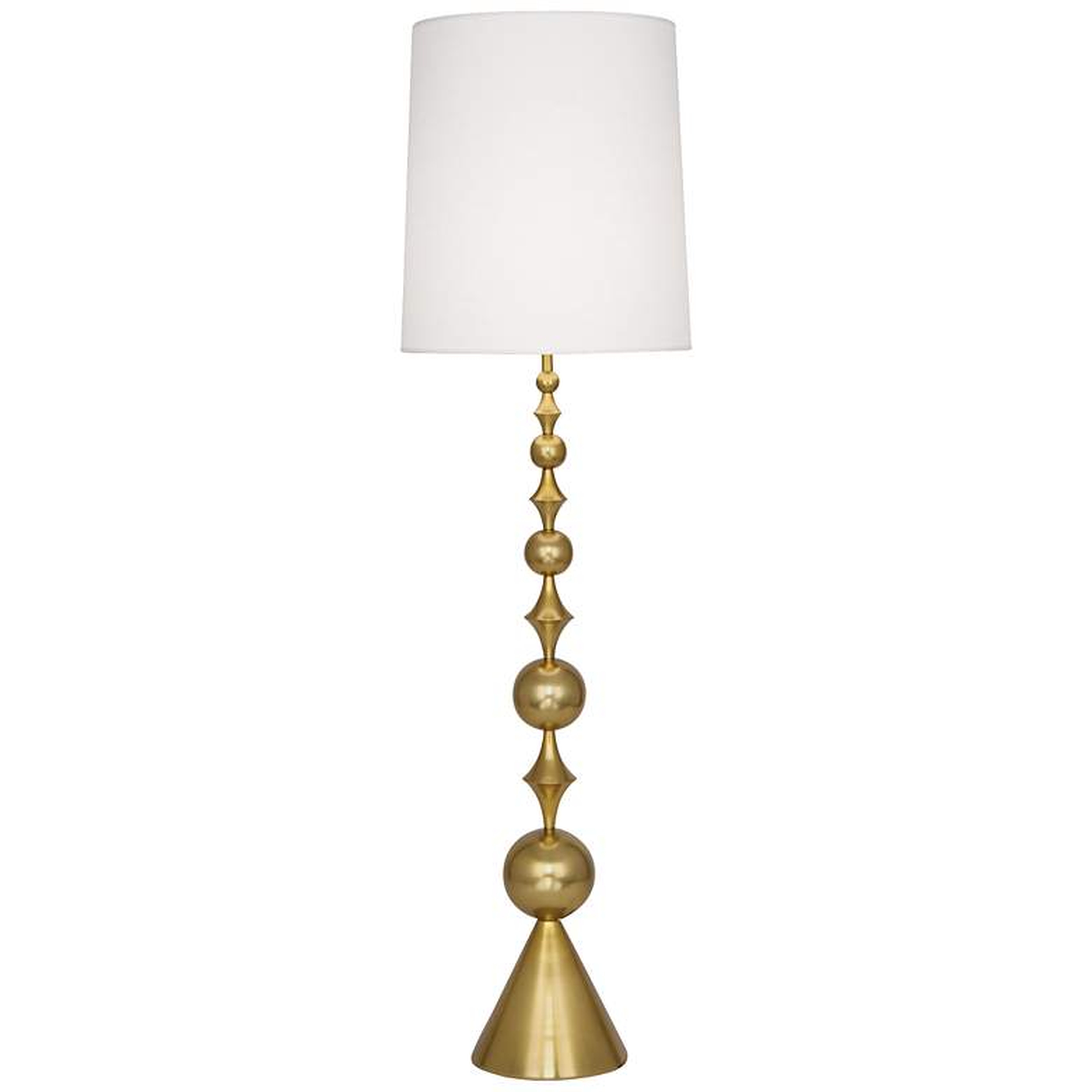 Harlequin Floor Lamp in Antique Brass by Jonathan Adler - Lamps Plus