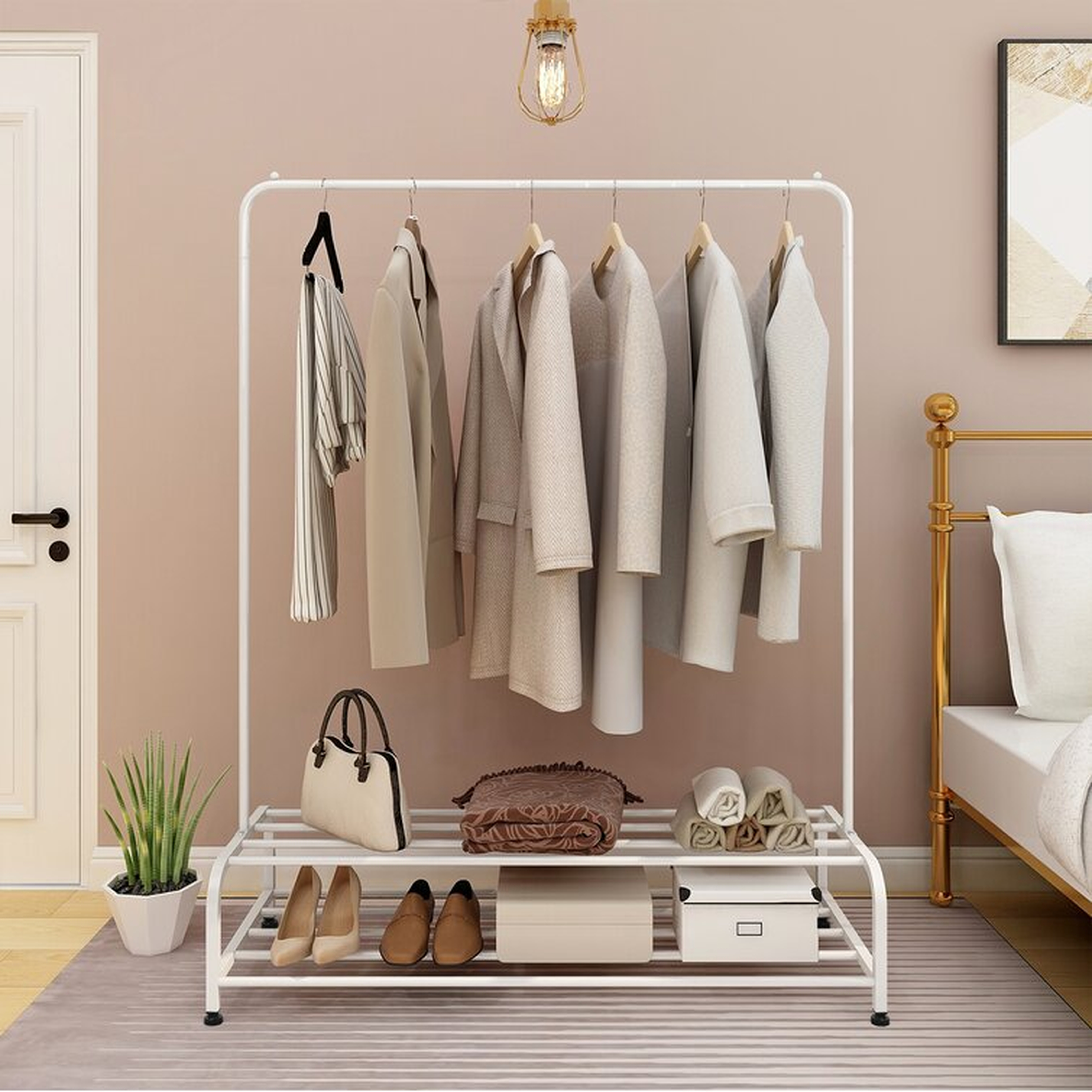 Sherrie 11'' Adjustable Clothes Rack - Wayfair