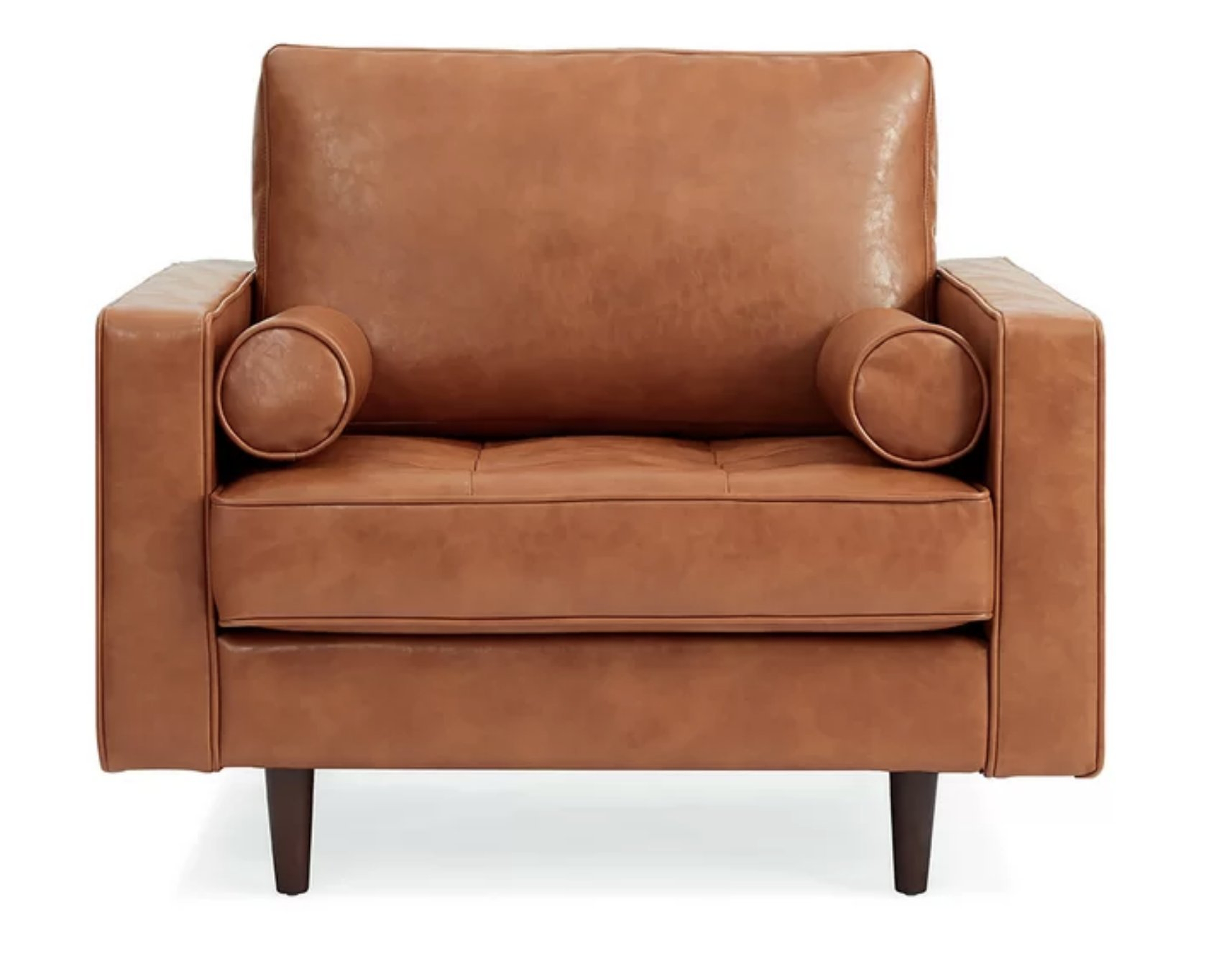 Hailee Genuine Leather Armchair - AllModern