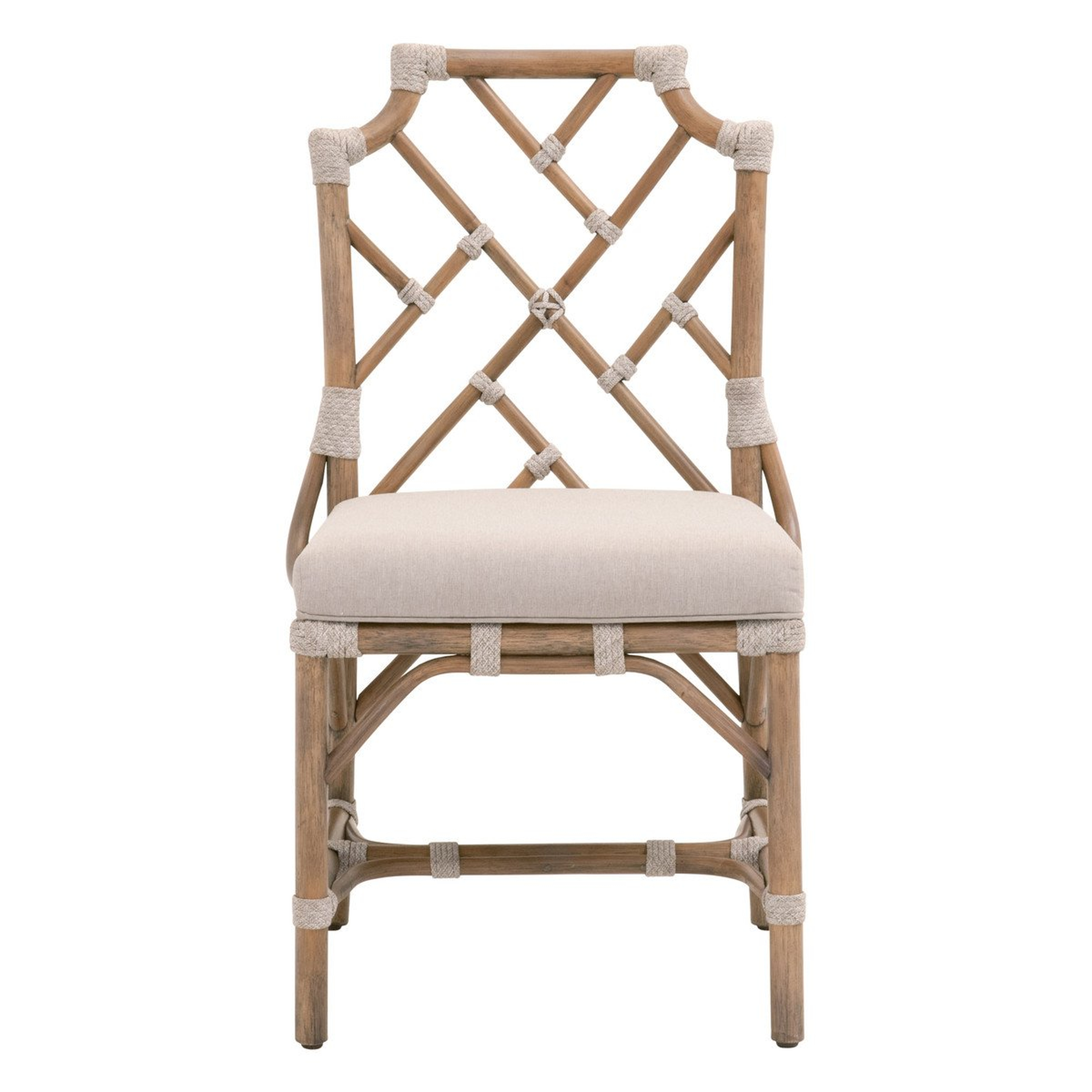 Bayview Dining Chair, Taupe & White, Set of 2 - Essentials for Living