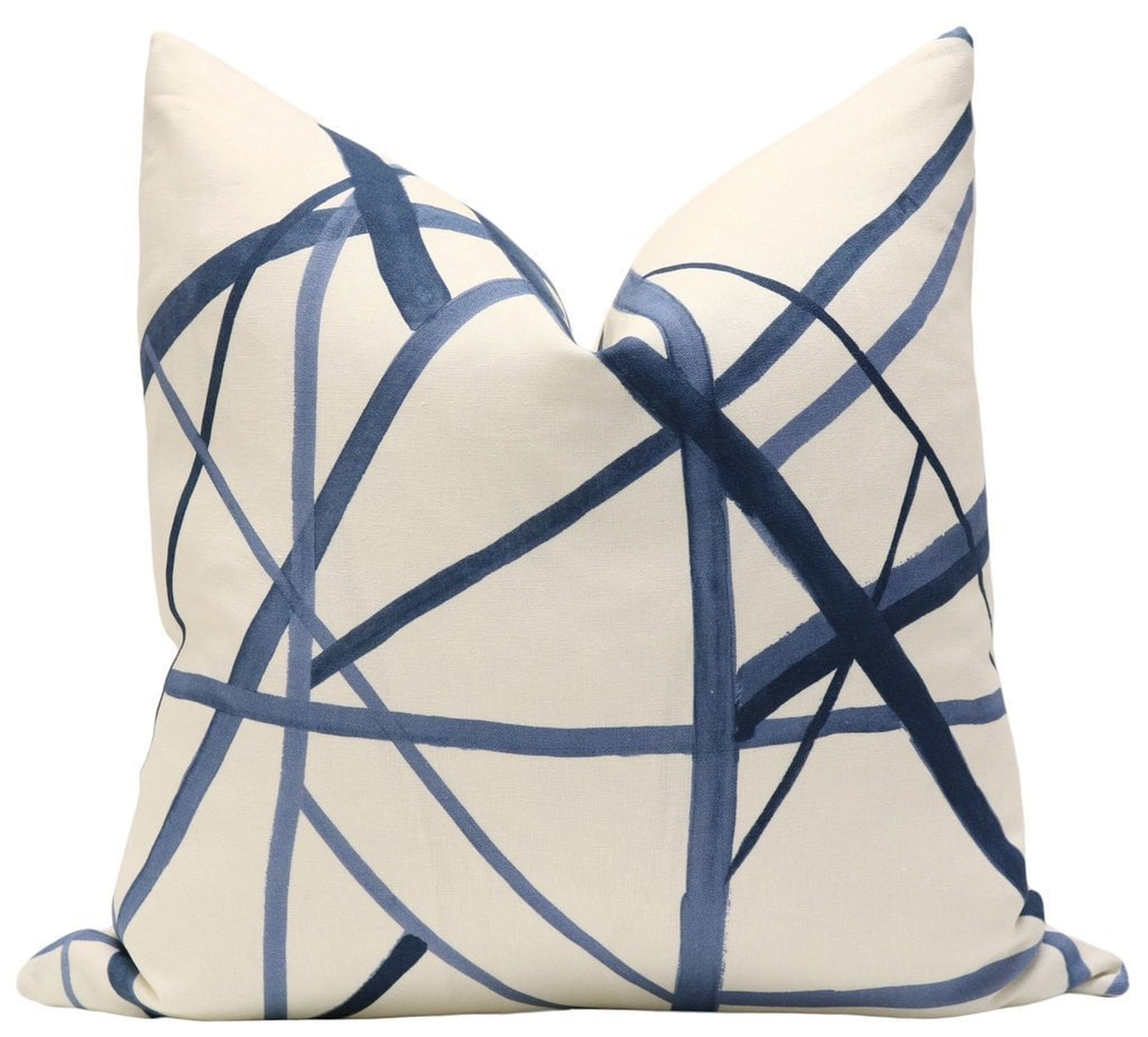Channels // Periwinkle, pillow cover - 20"x20" - Little Design Company